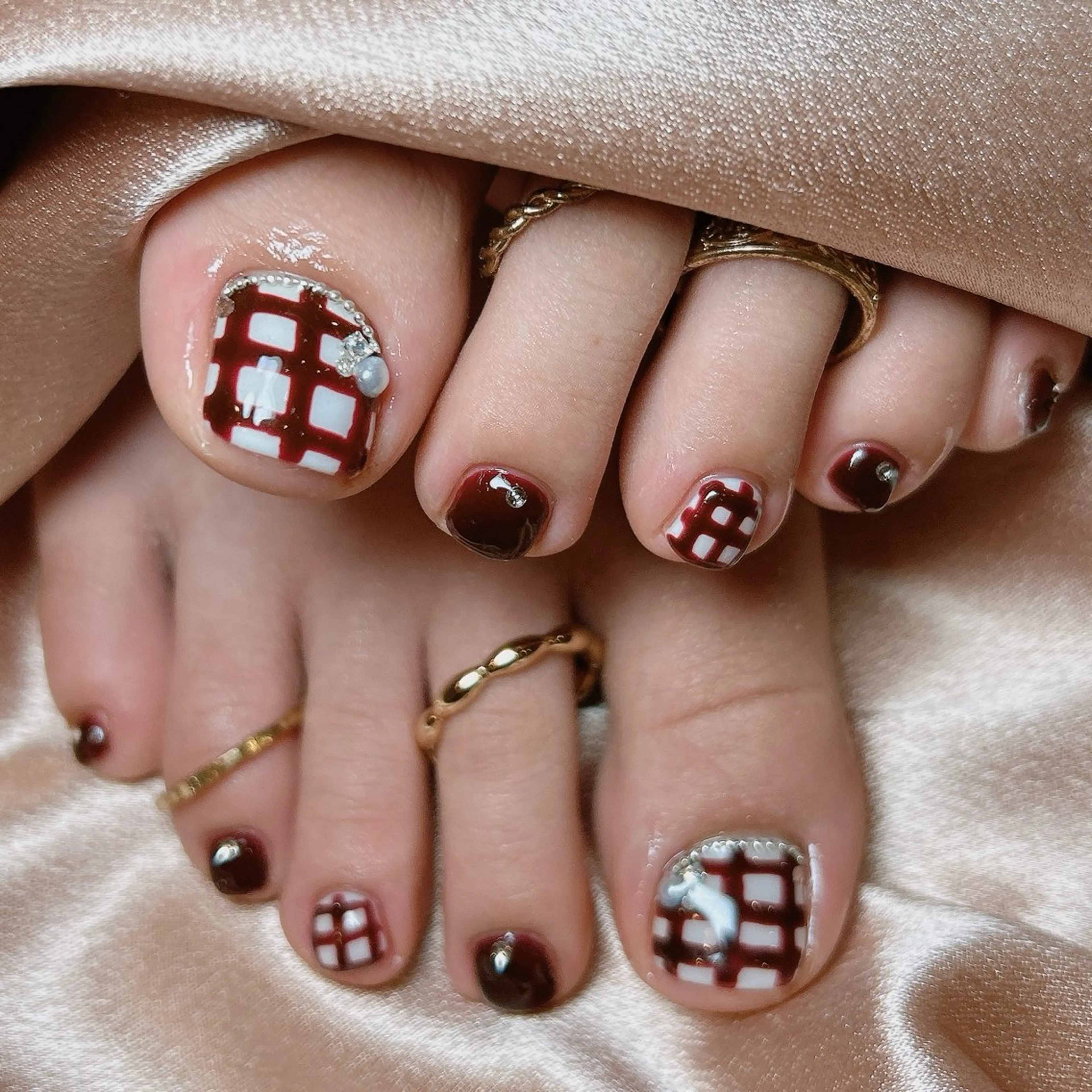 ネイル フットネイル junna のぞいてねのネイルデザイン