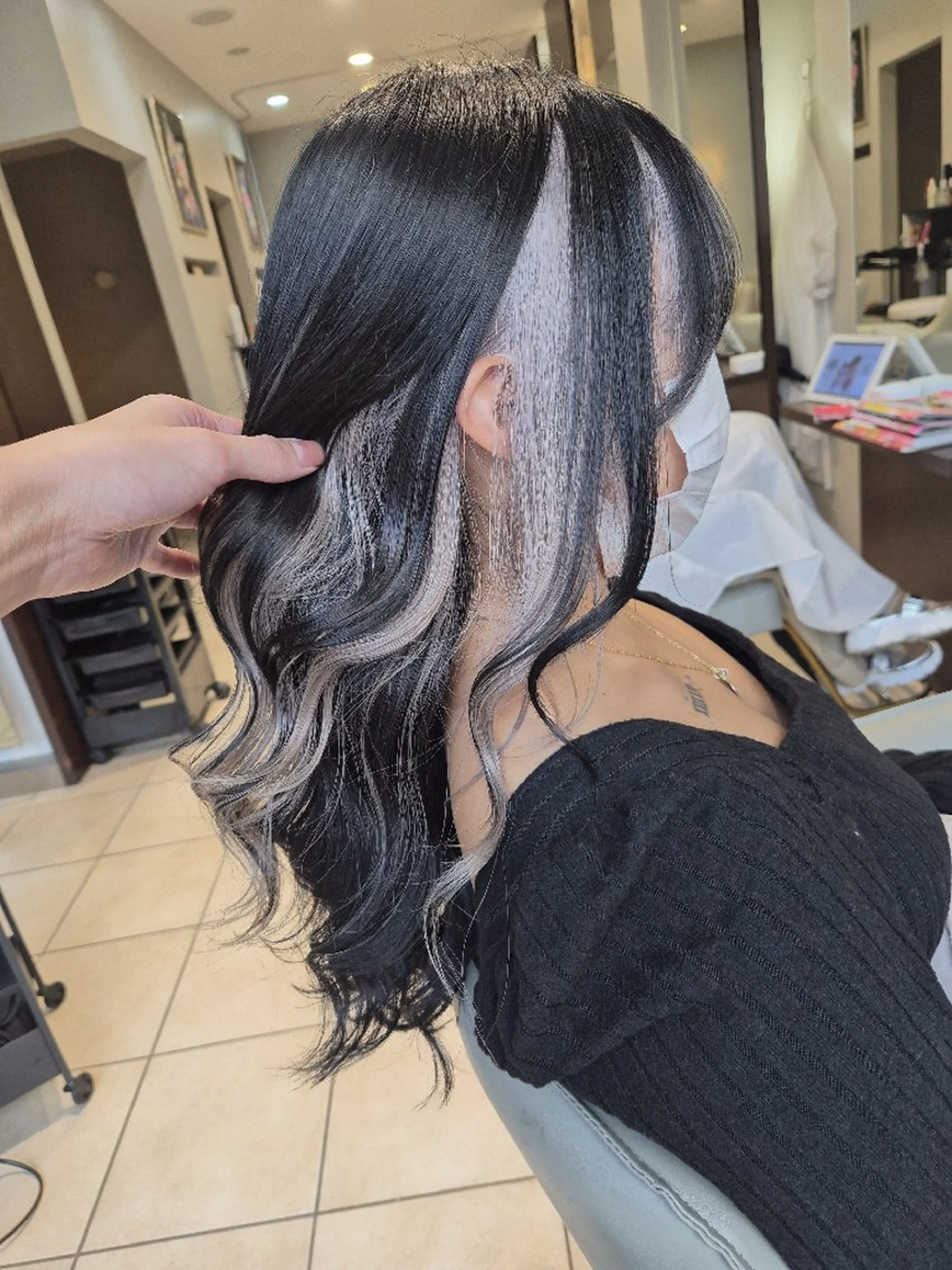 ロング カラー ヘアカラー Miyavi/カラー ショートボブのヘアスタイル