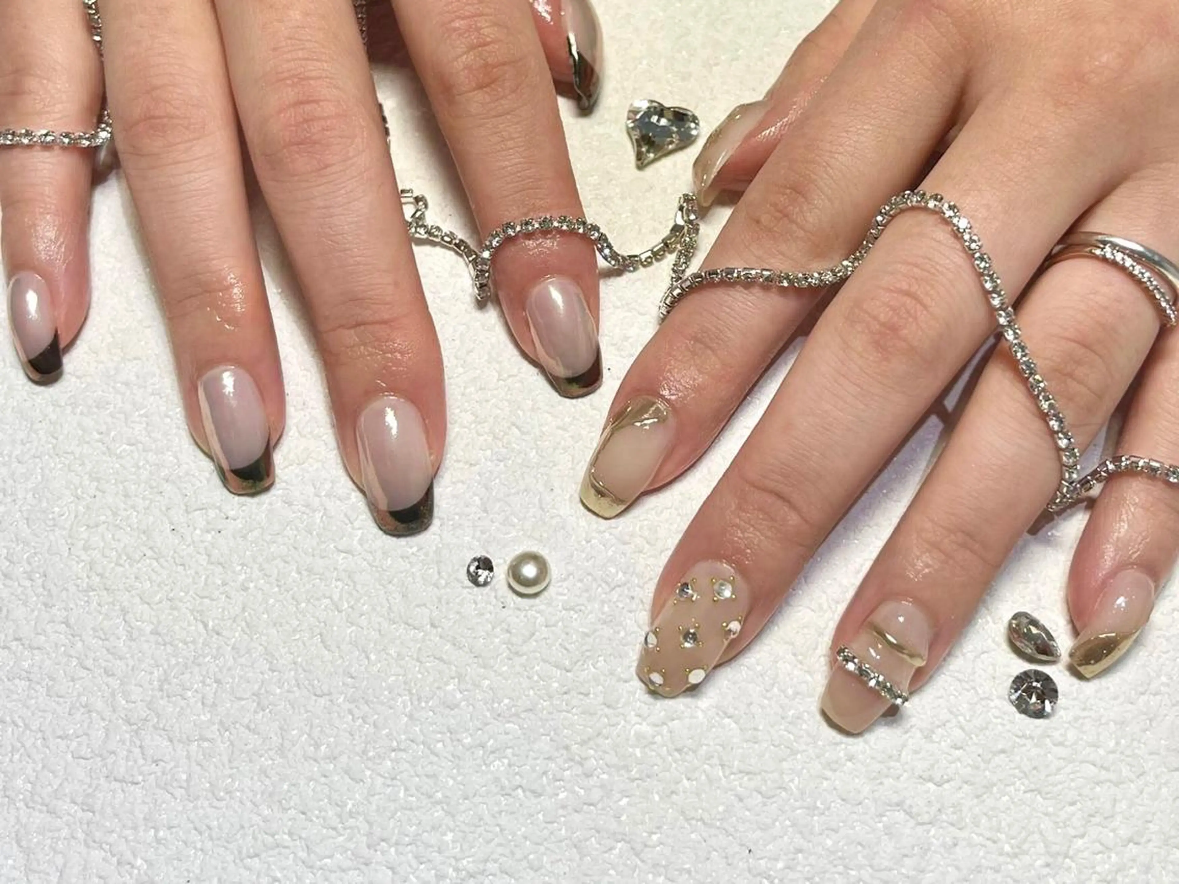 ネイル キラキラネイル ハンドネイル peTiT minamiのネイルデザイン