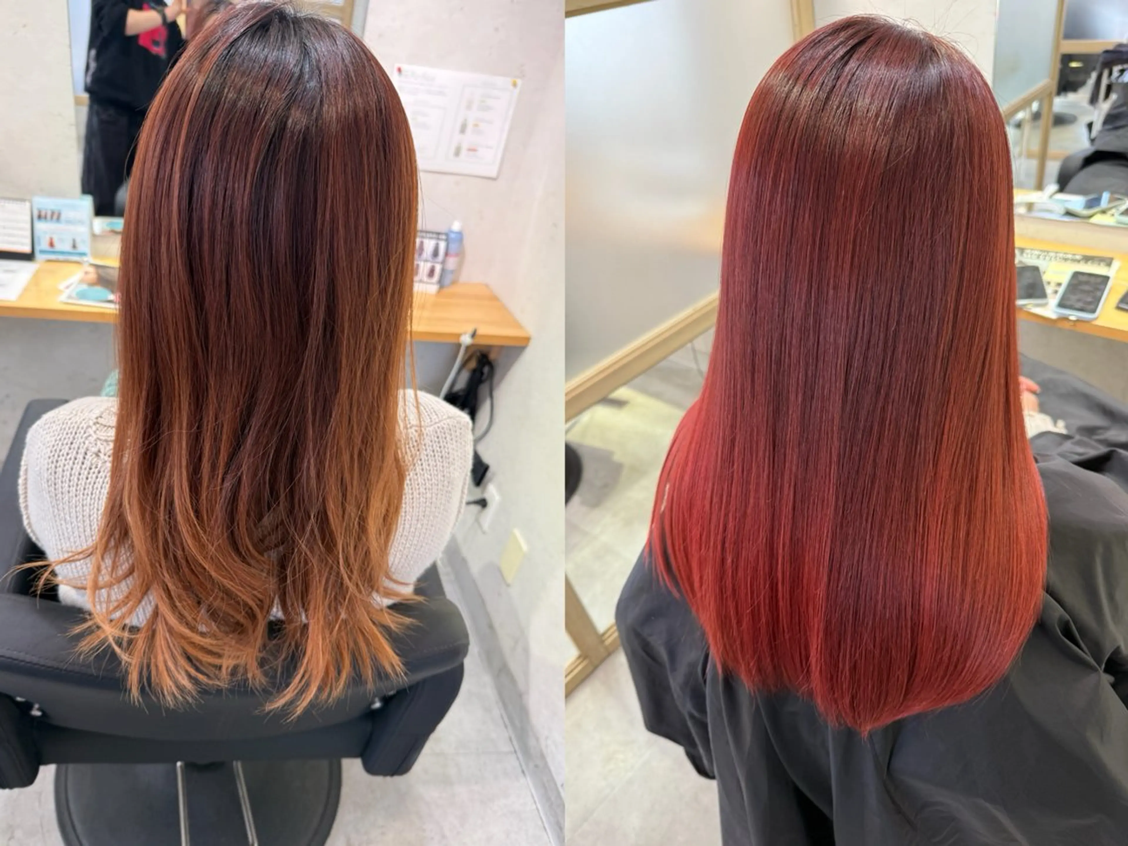 ロング ヘアカラー トリートメント ✨シルクストレート✨ 美髪髪質改善Yukiのヘアスタイル
