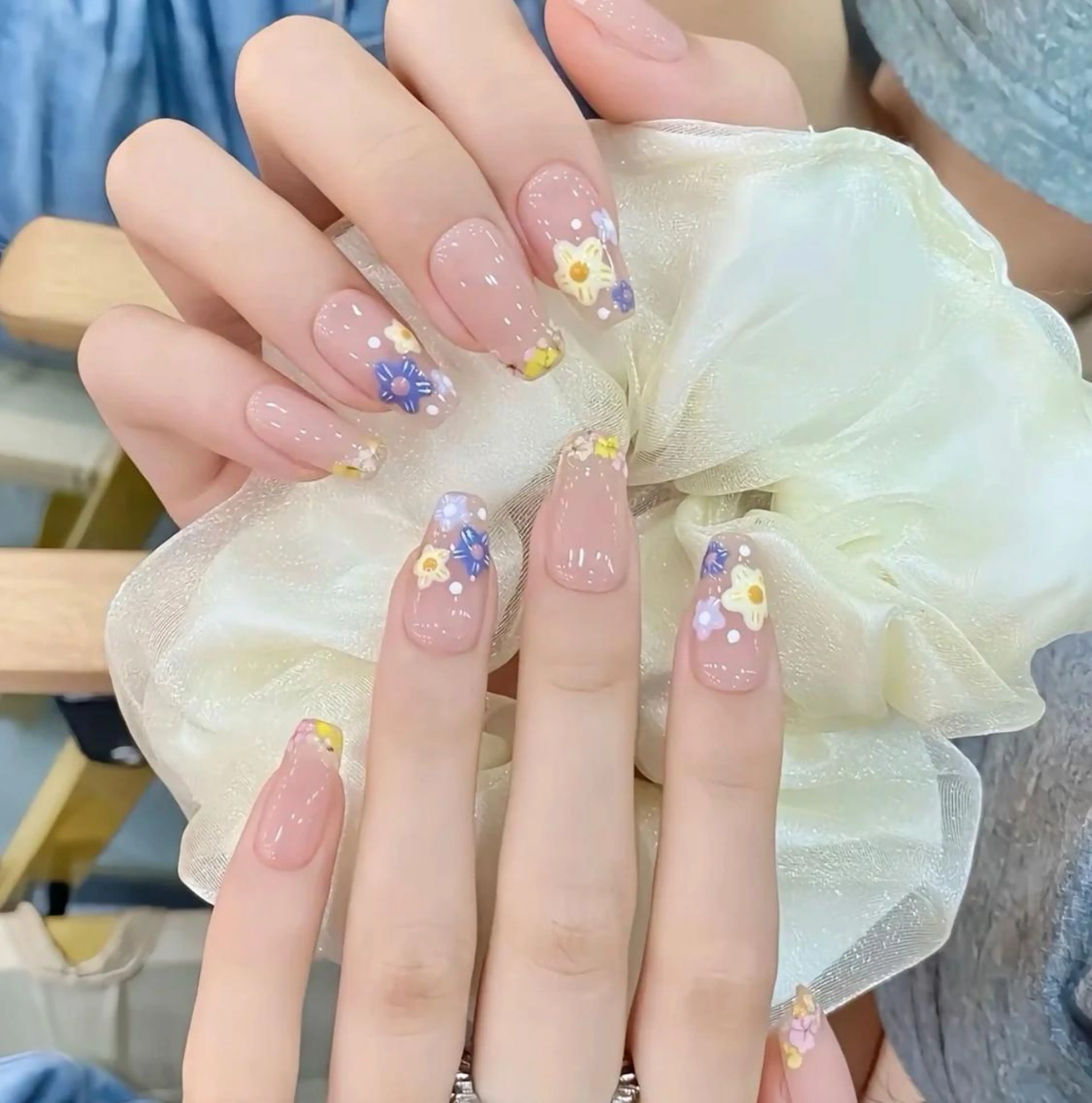 ★初回ジェルオフ無料ケア込み★チップ長さだし+持ち込みデザイン★デザイン6本★の写真