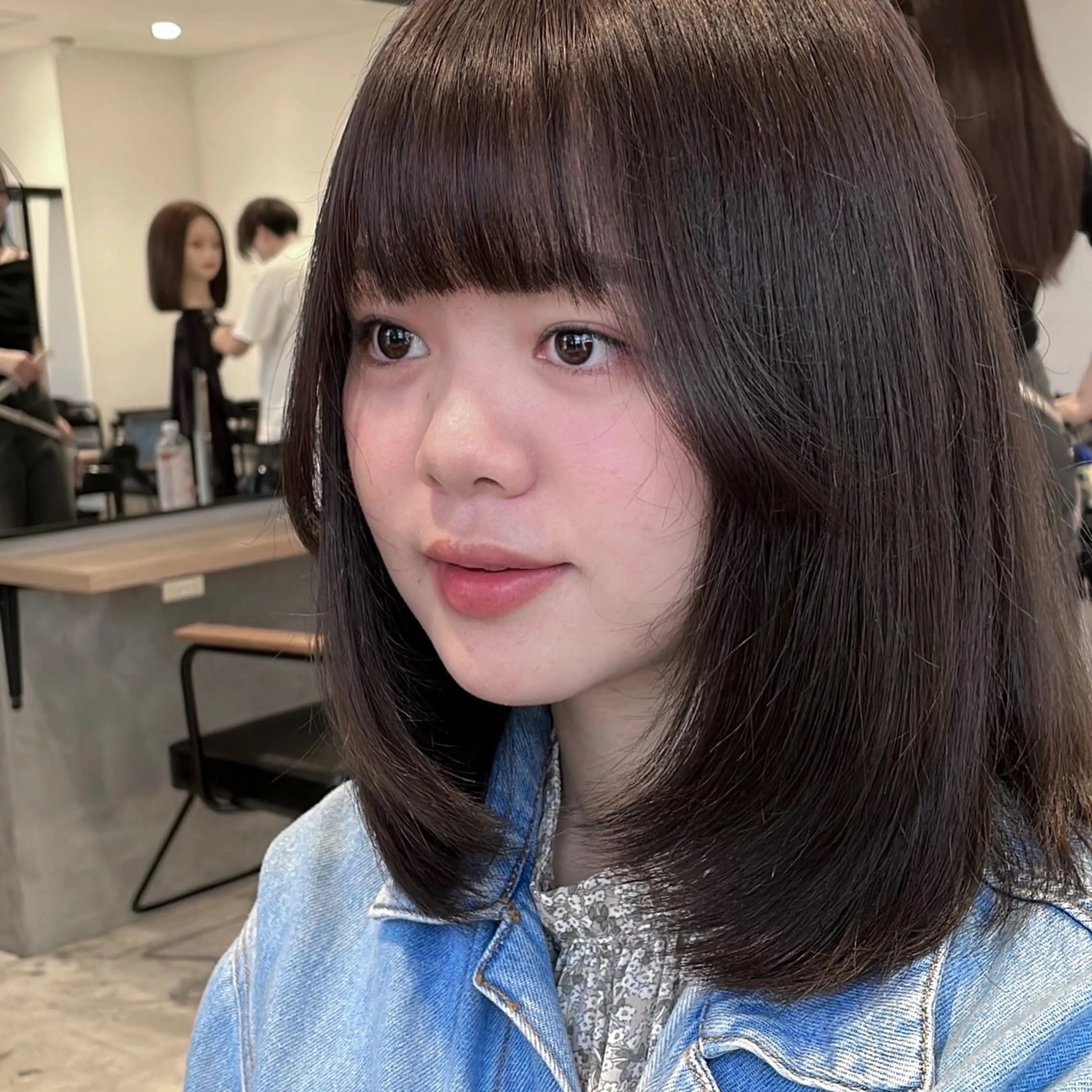 ミディアム カラー パーマ ヘアアレンジ パク・ボミン小野リエ 韓国ハーフ🦊のその他イメージ