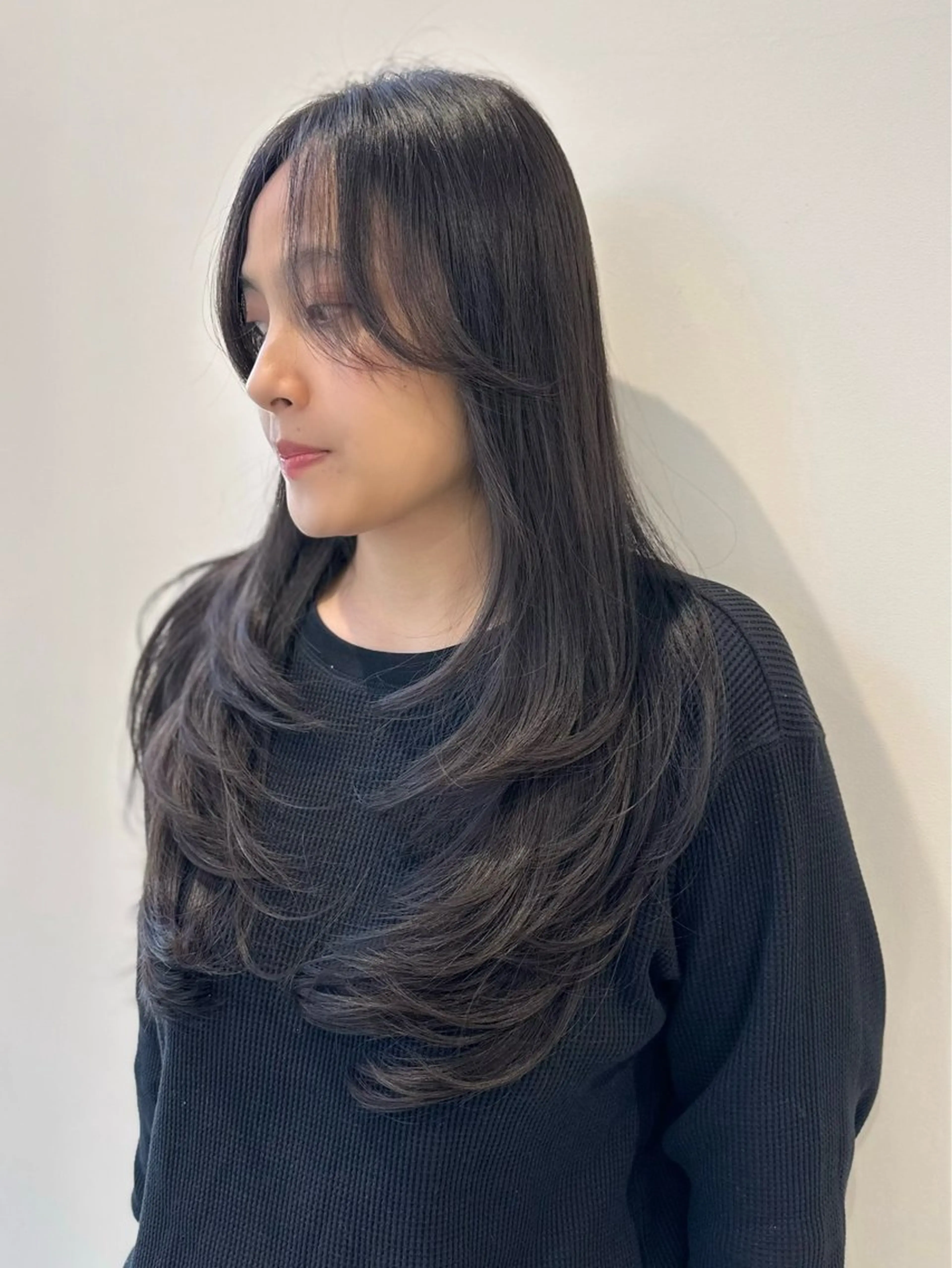 ロング カット ヘアカラー レイヤー/透明感 カラー💙koukiのヘアスタイル