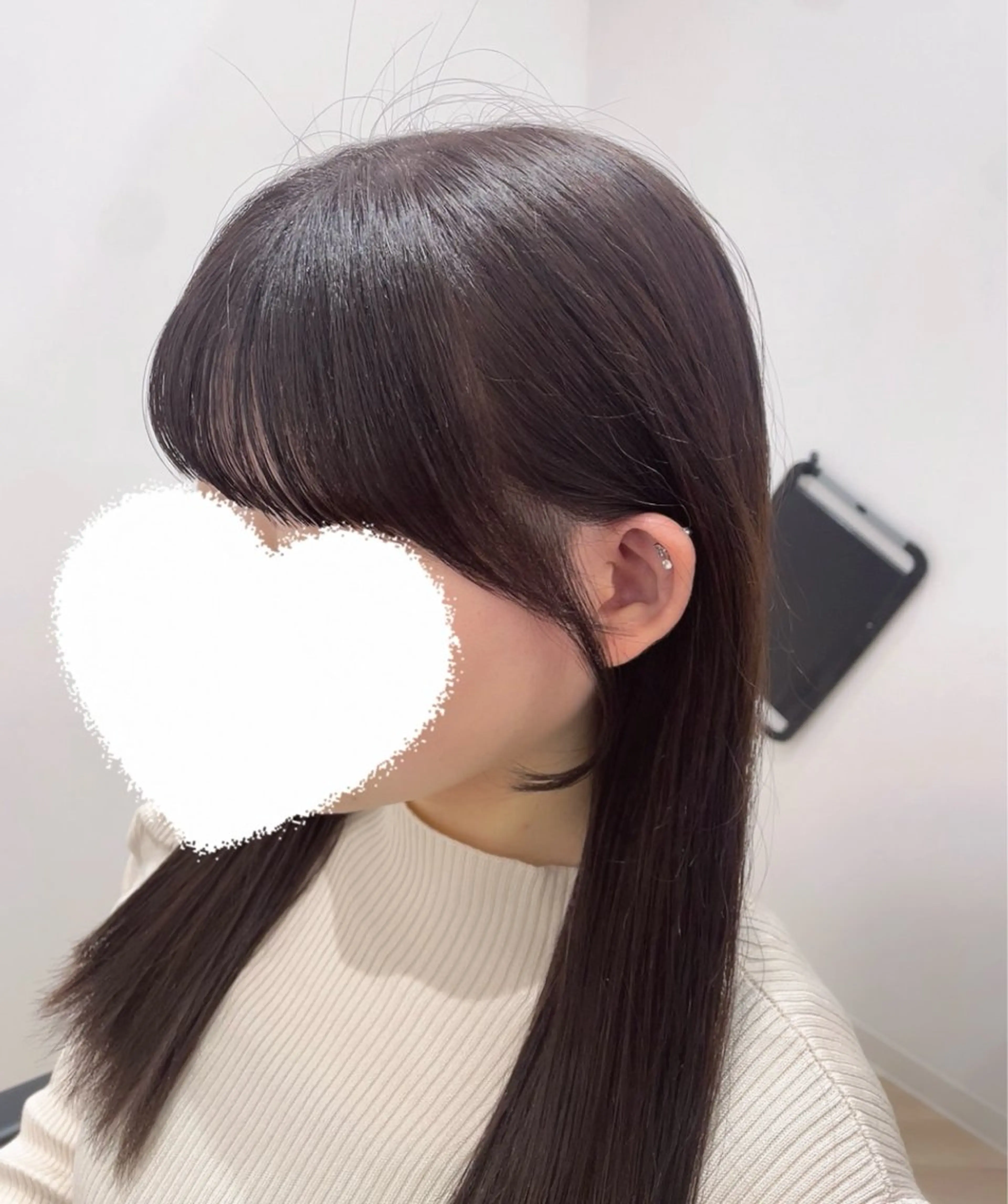 セミロング カット ヘアカラー トリートメント 顔まわり🎀ピンク 💖ゆうなのヘアスタイル