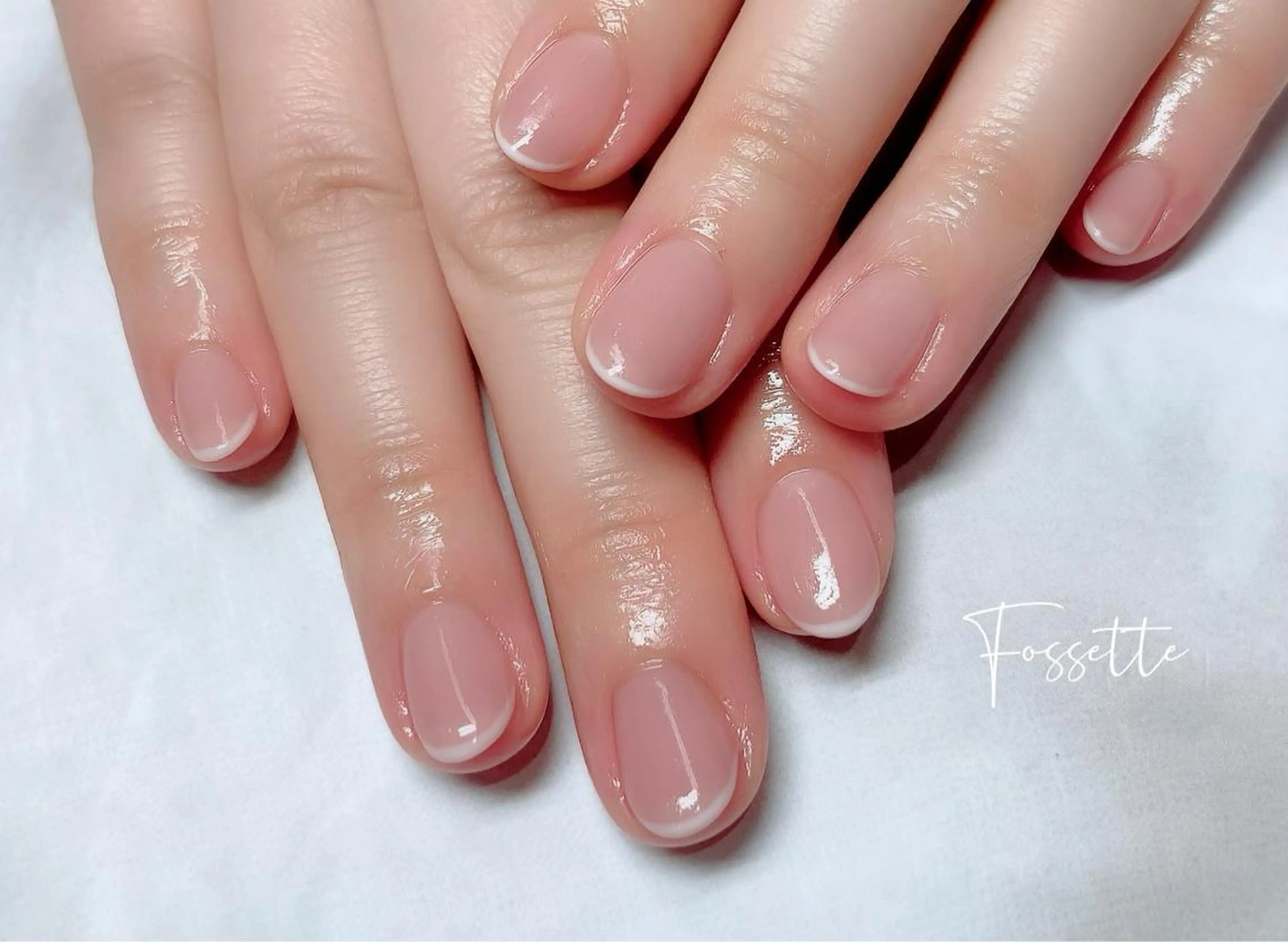 ネイル フレンチネイル ワンカラーネイル シンプルネイル nailsalon Fossetteのネイルデザイン
