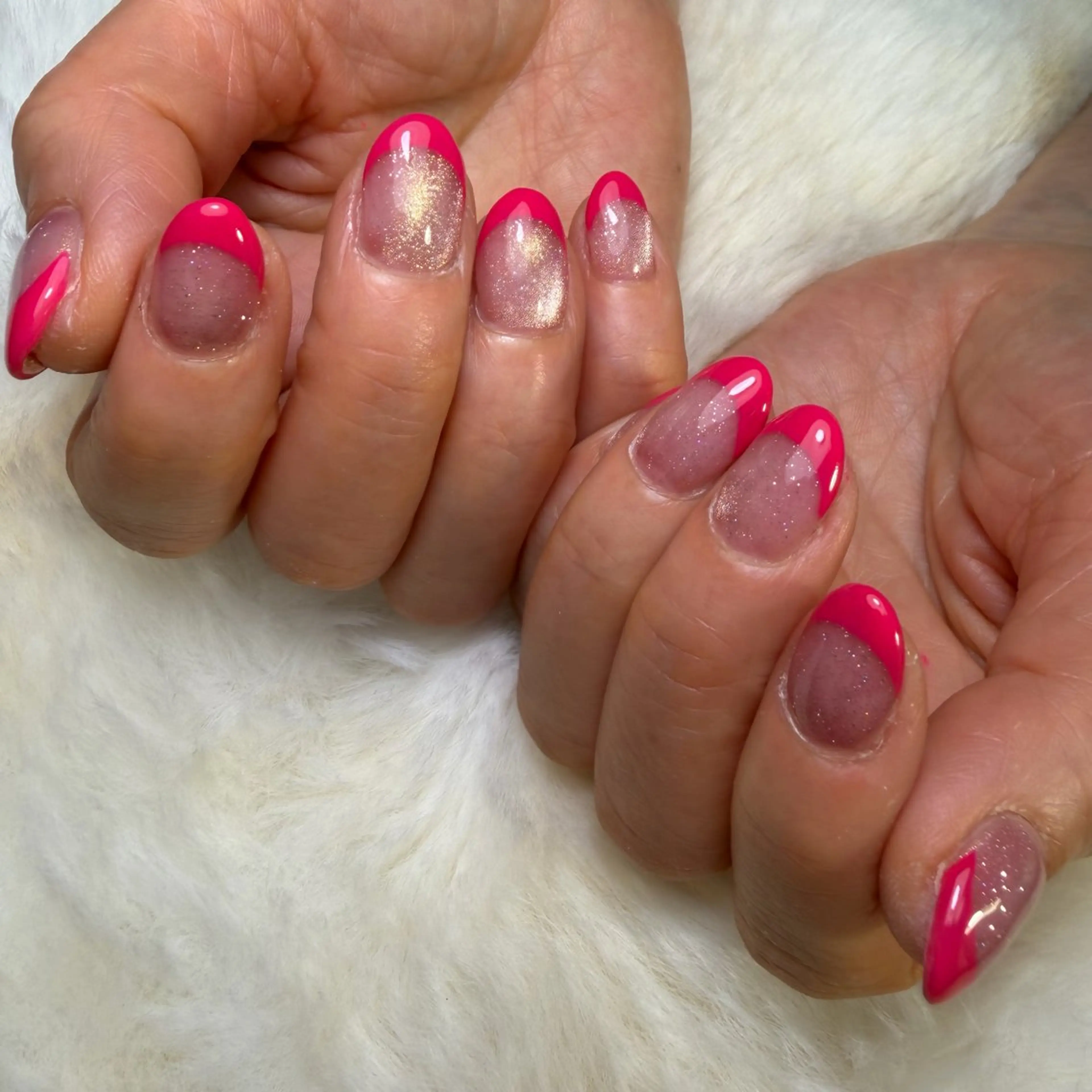 ネイル フレンチネイル グラデーション マグネットネイル ハンドネイル kipinail 川﨑えりかのネイルデザイン