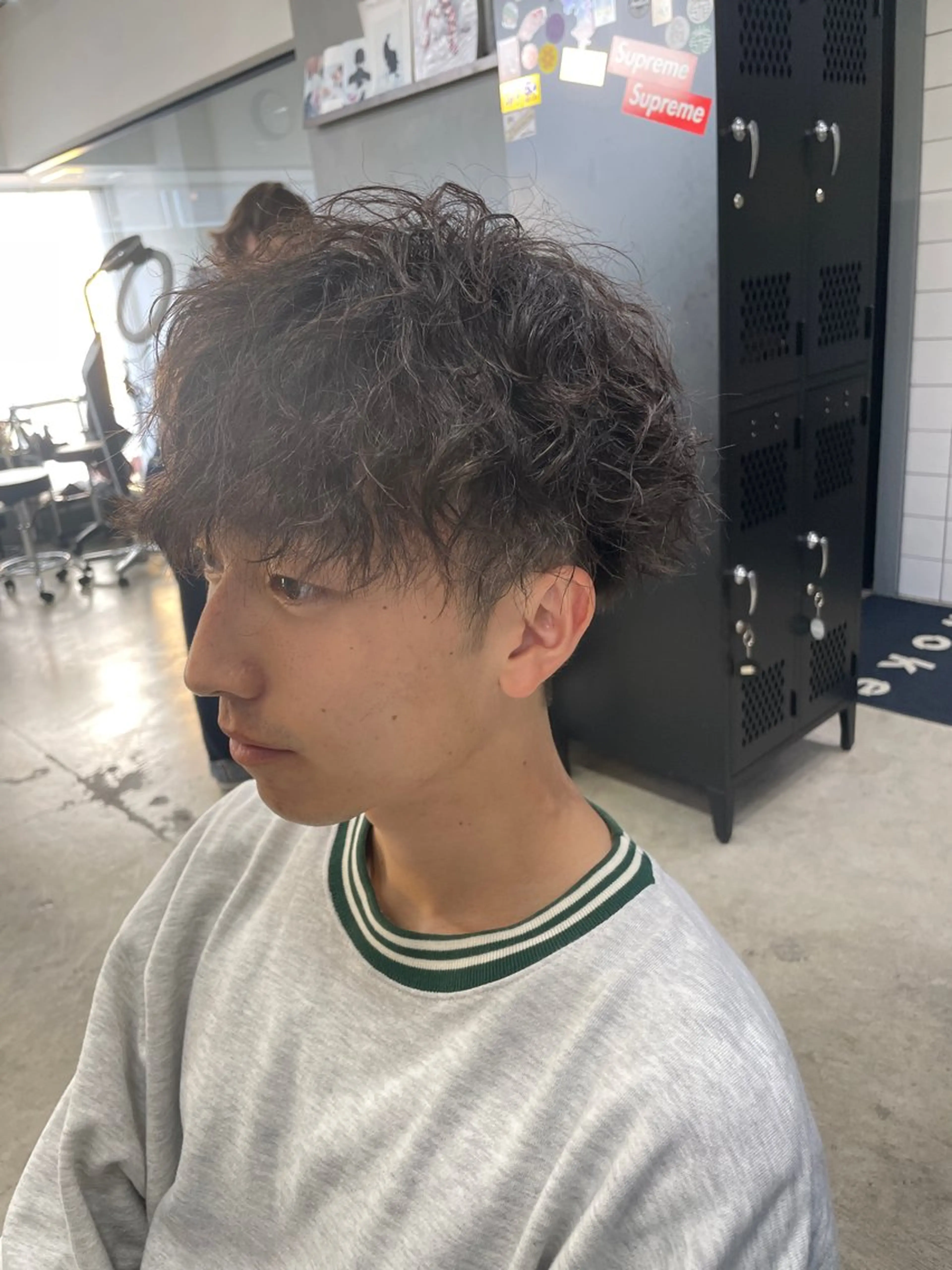 ショート パーマ メンズ カット パーマ メンズ専門サロン wokeのヘアスタイル