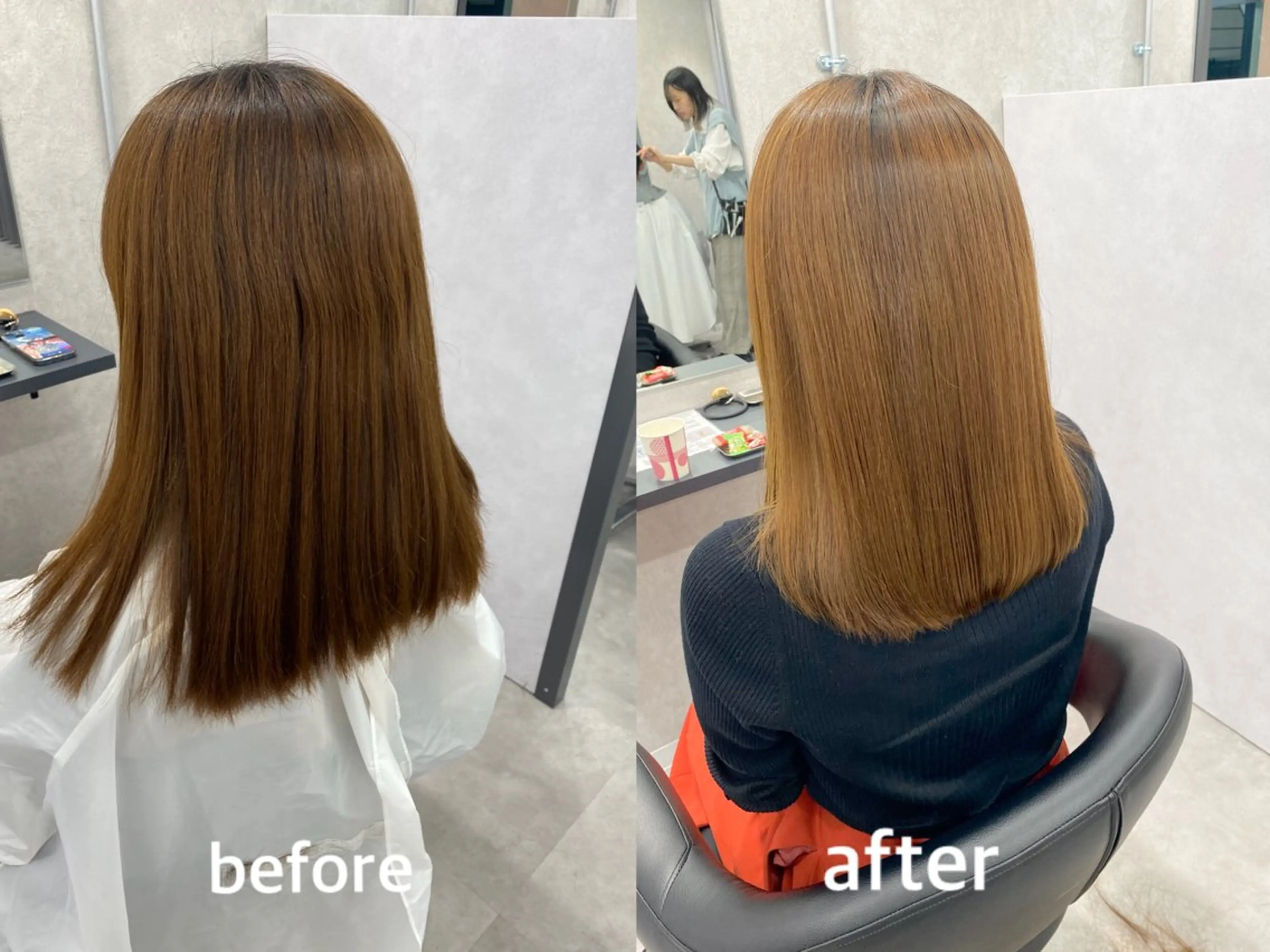 セミロング 酸性ストレート 🌸Bob🌸 市井友佳子のヘアスタイル