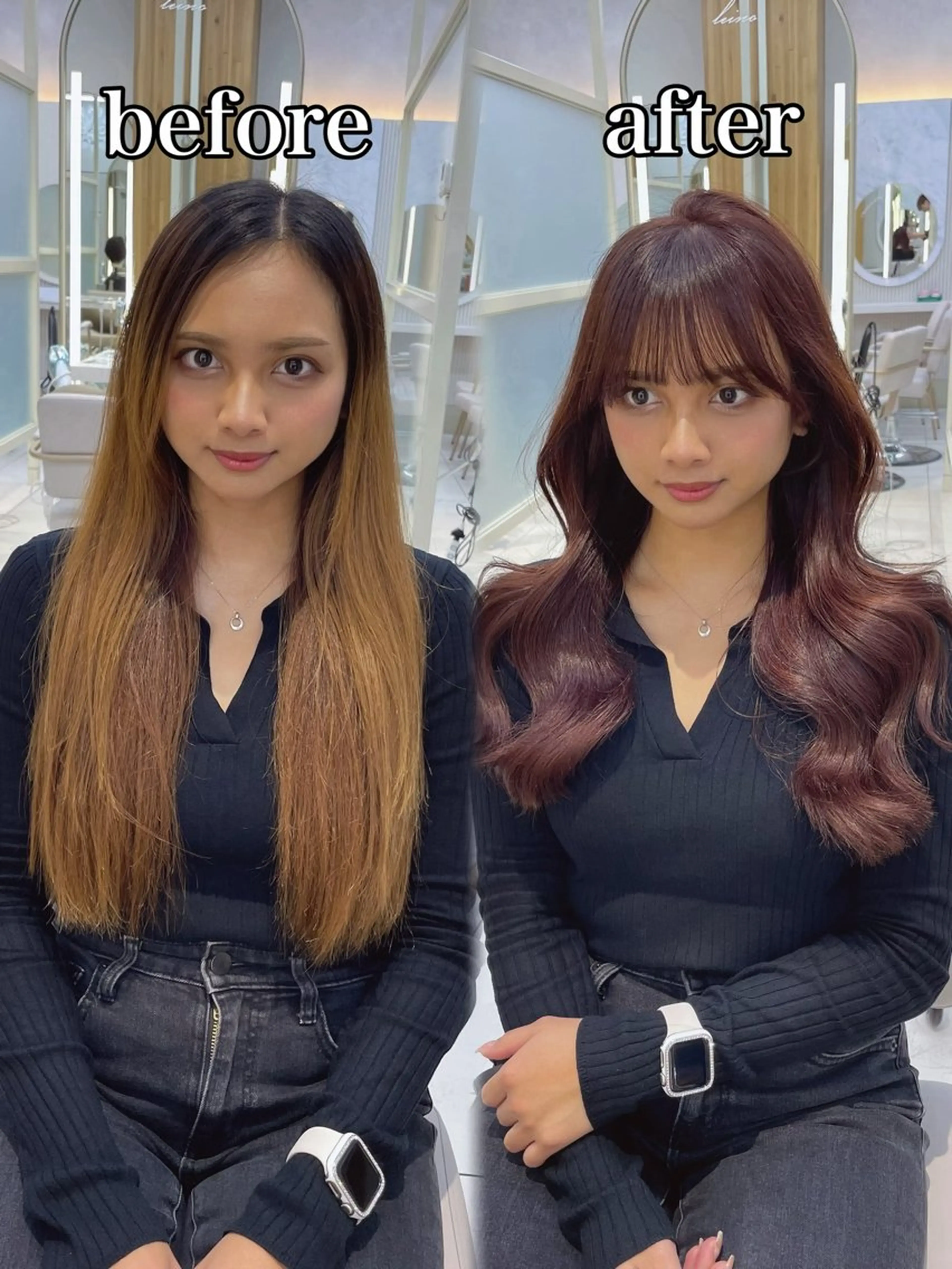 セミロング カット ヘアカラー トリートメント 顔周り/透明感カラー /韓国ヘア/TAKUのヘアスタイル