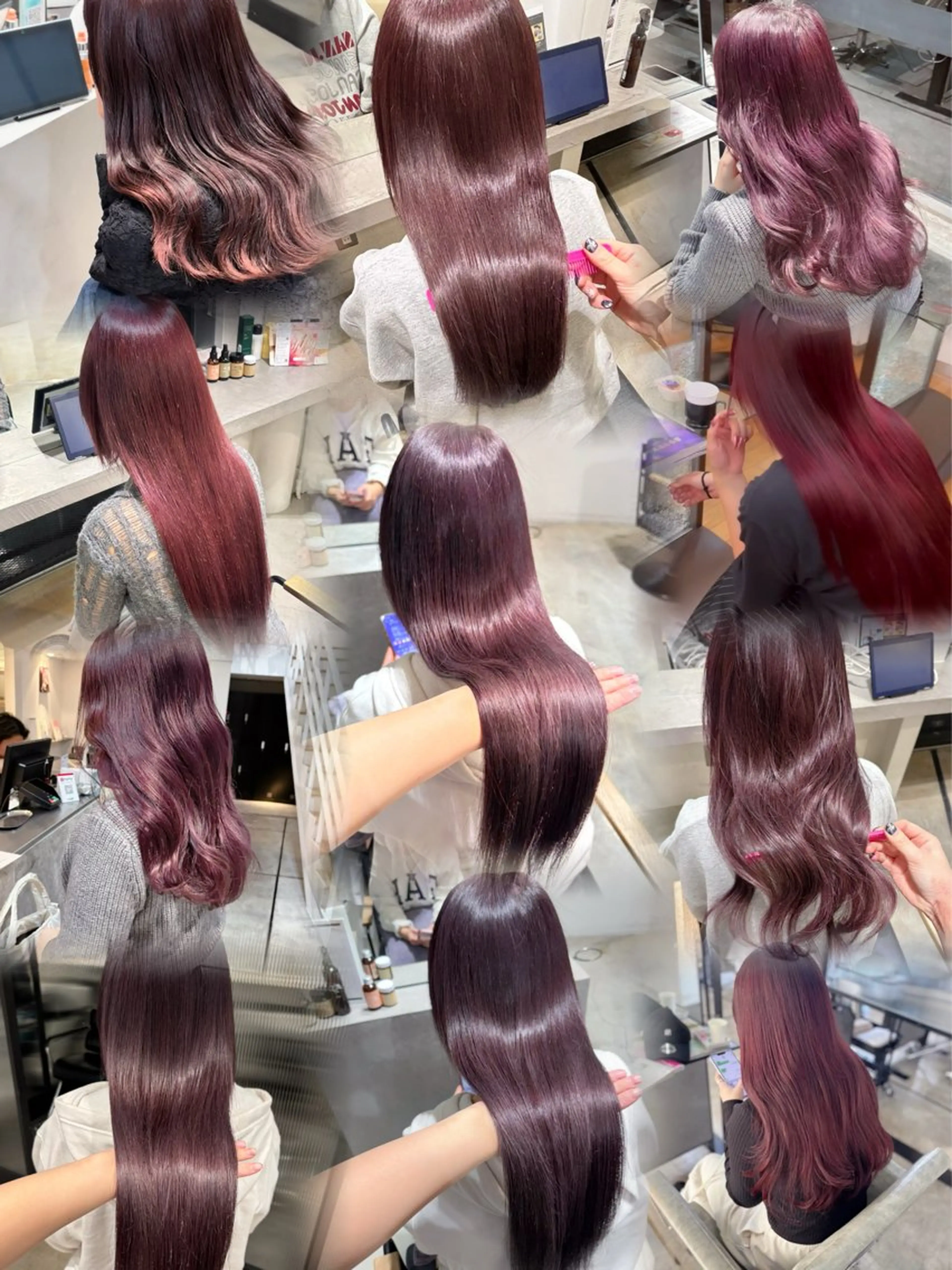 セミロング カット ヘアカラー yui/色気カラー /暖色カラーのヘアスタイル