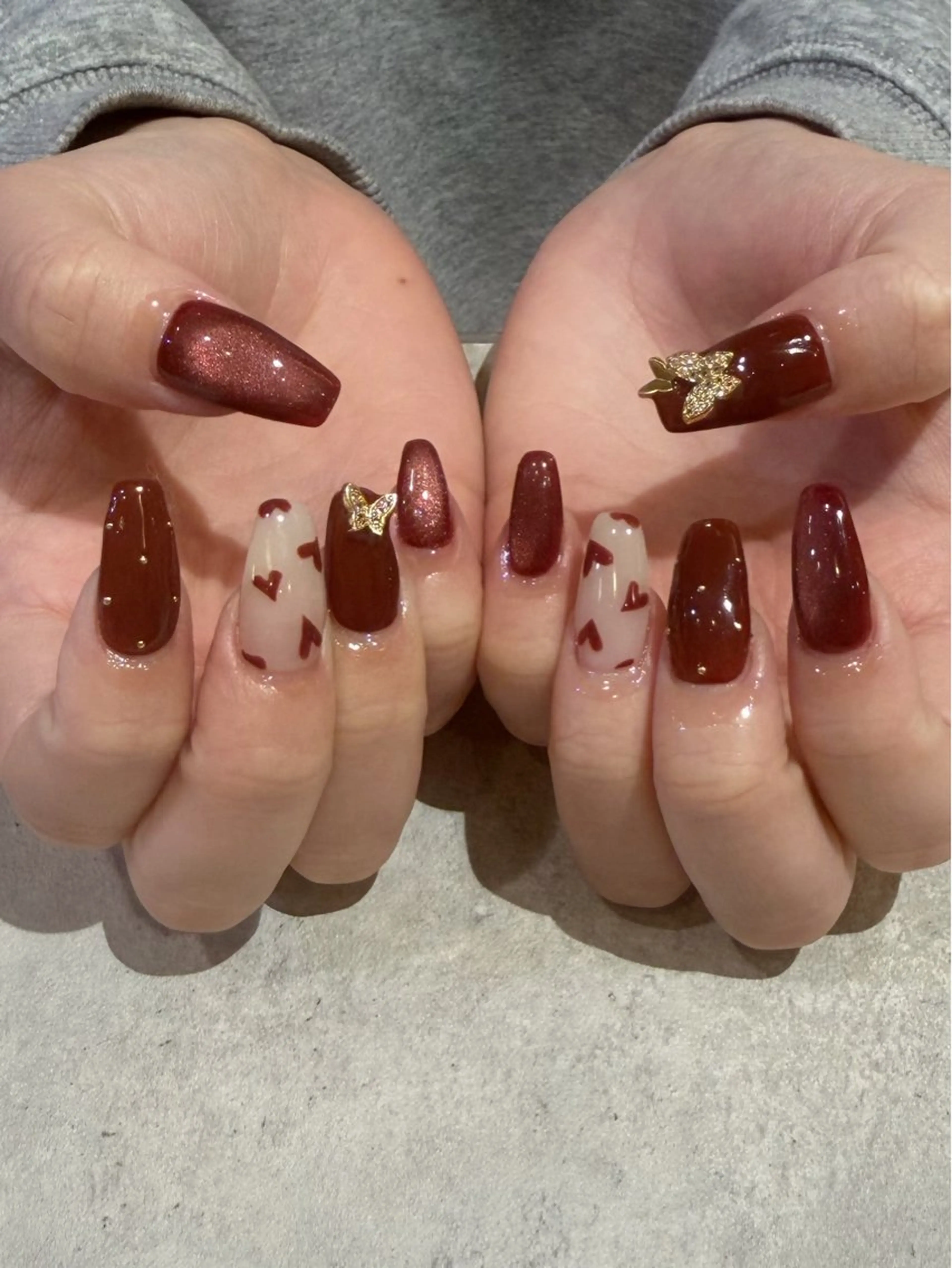 ネイル 持ち込み 豊島 波奈のネイルデザイン