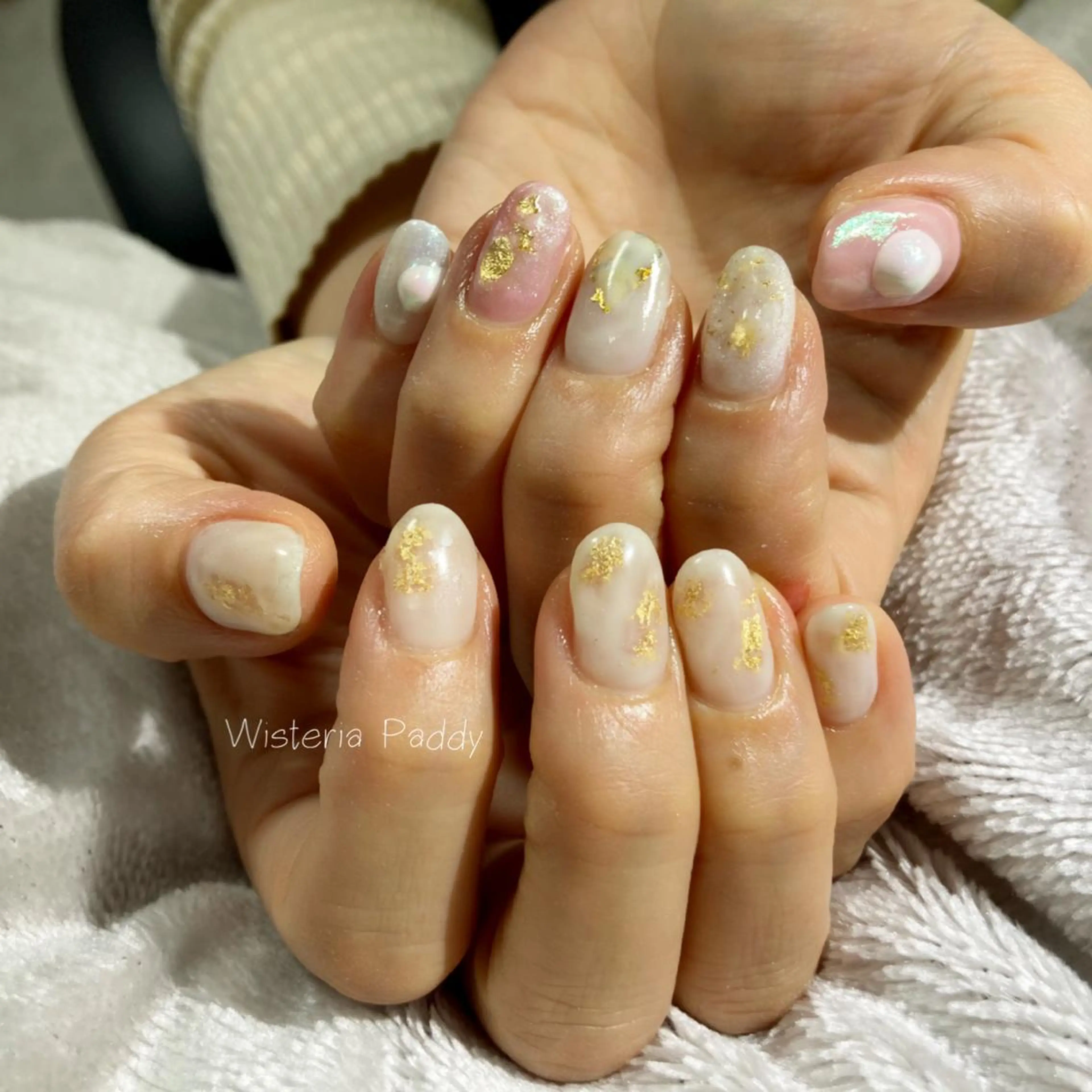 ネイル 冬ネイル Wisteria Paddyのネイルデザイン