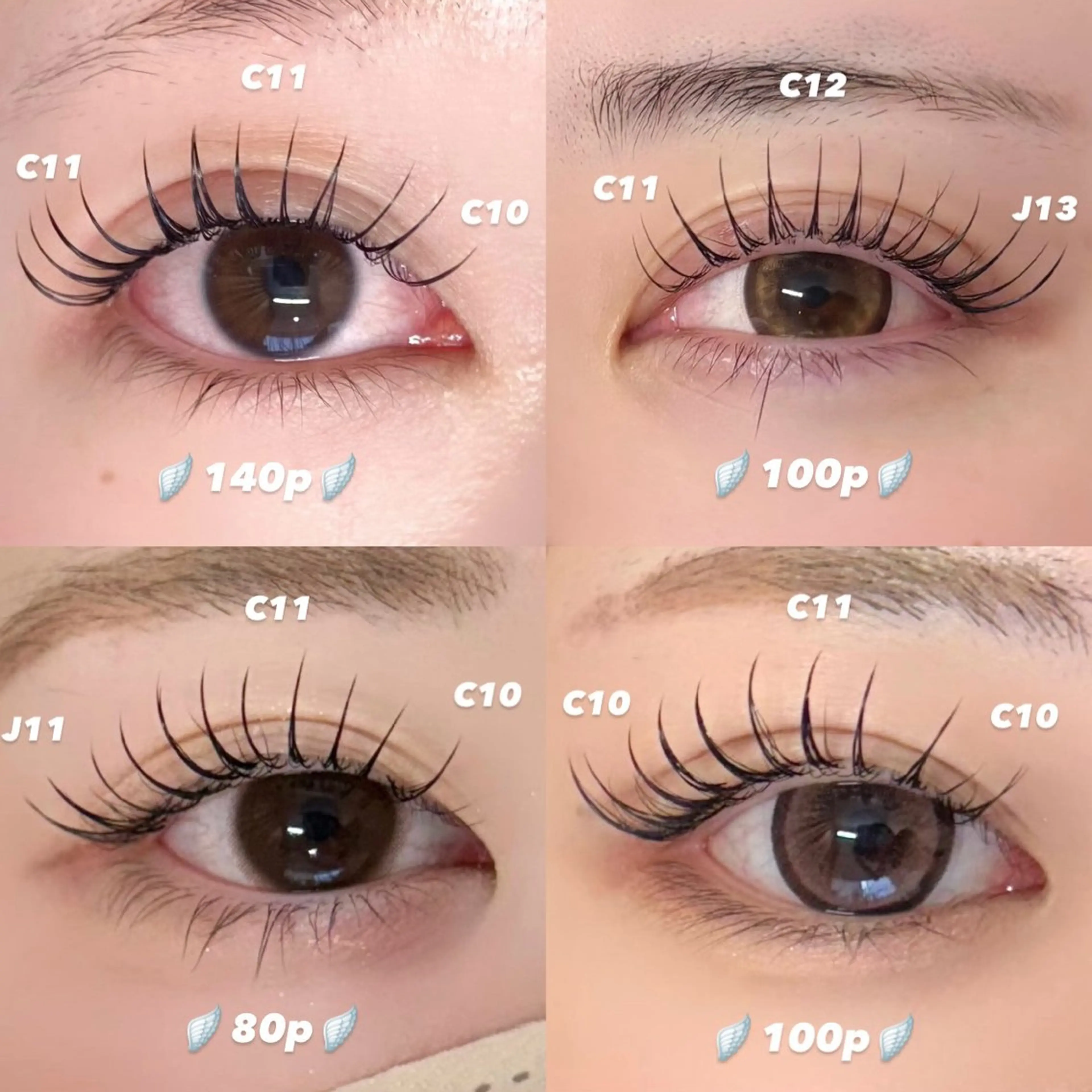 マツエク・マツパ 束感まつ毛 meg .のマツエク・マツパデザイン