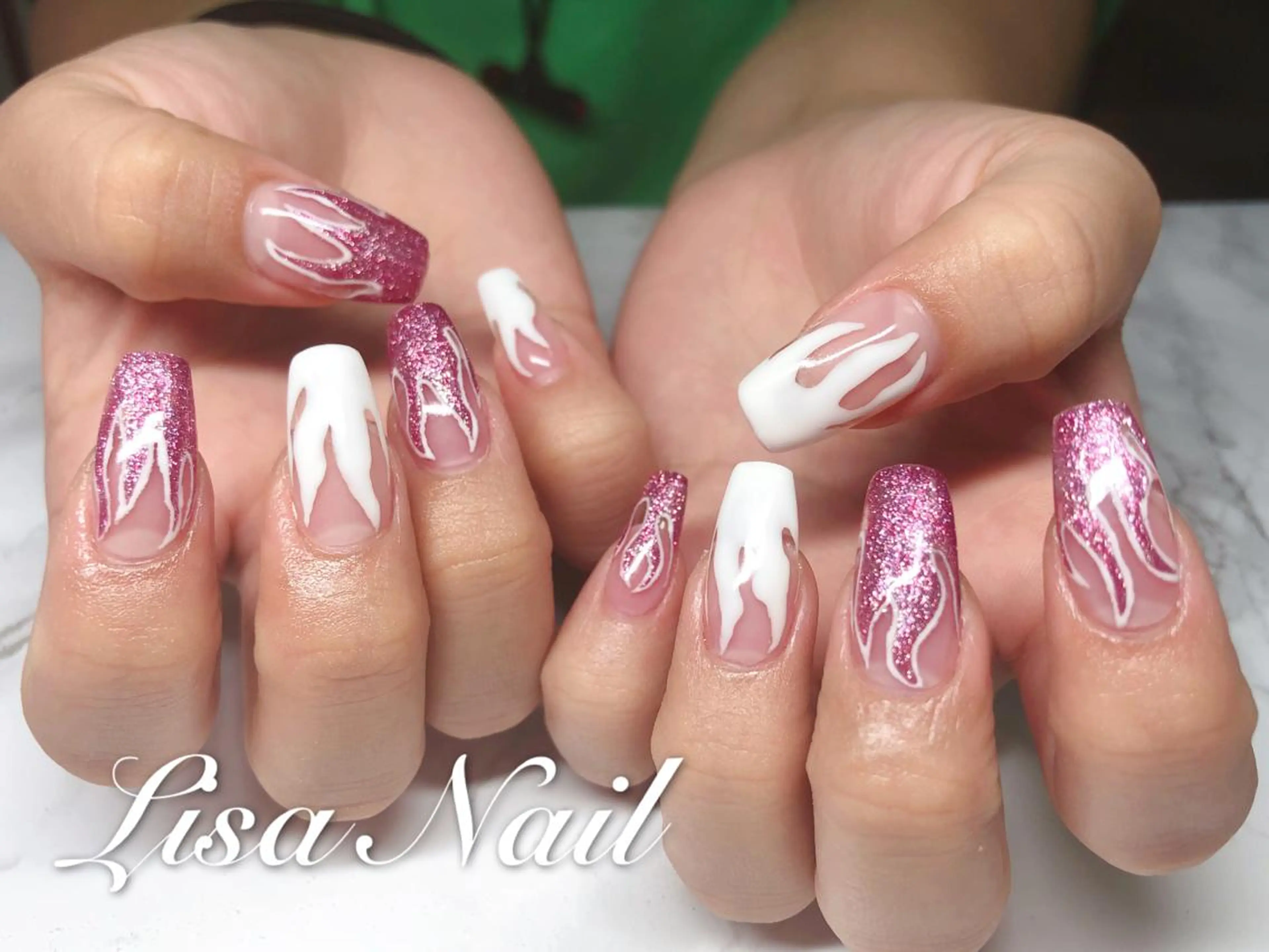 ネイル スカルプネイル 🎀 RI🎀のネイルデザイン