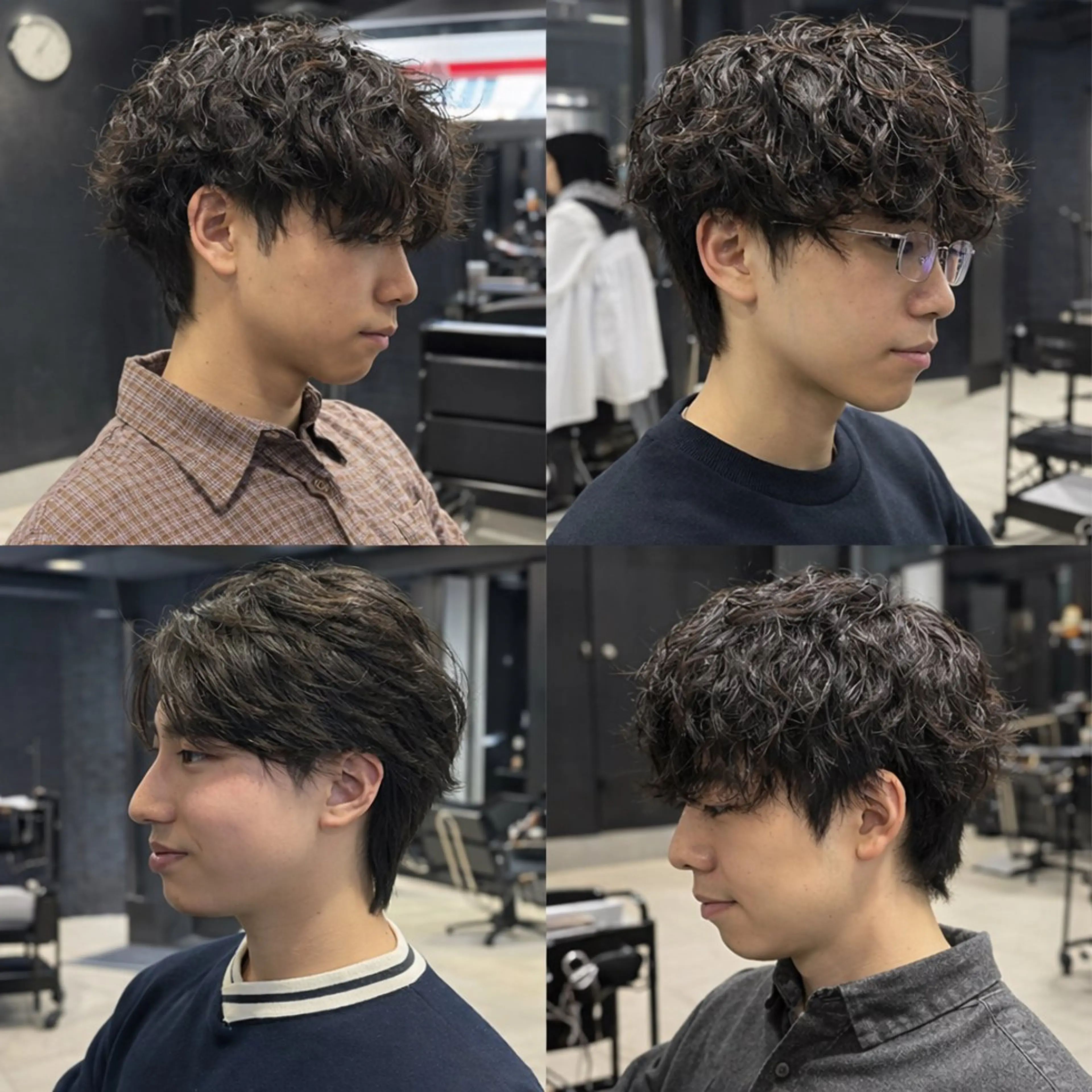 ミディアム パーマ メンズ ミディアムパーマ メンズパーマ メンズウルフカット ウルフカット カット パーマ 【フェザーパーマ】 【縮毛矯正】鶴田文のヘアスタイル