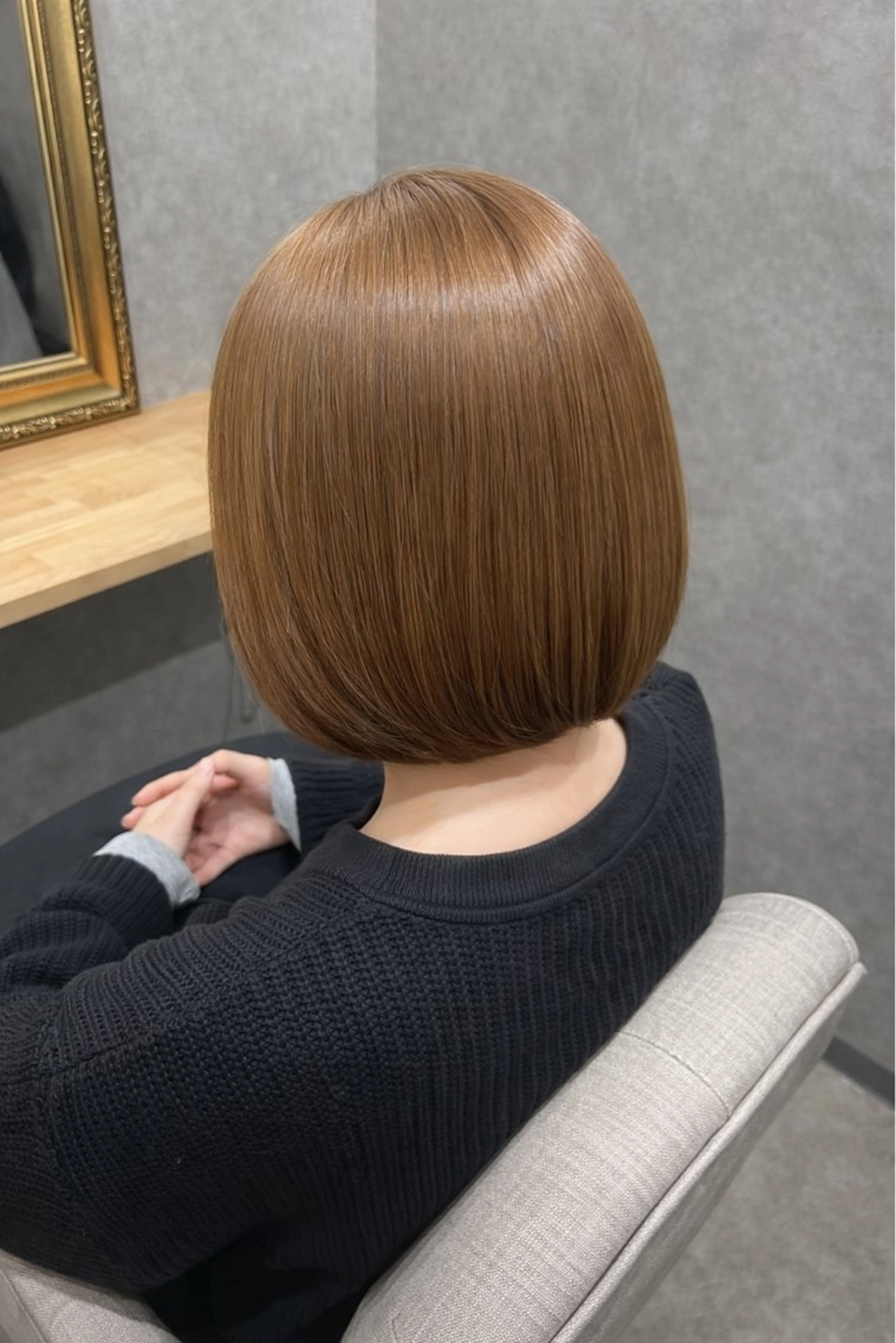 ショート ヘアカラー トリートメント ミルクティー職人× HIROSEのヘアスタイル