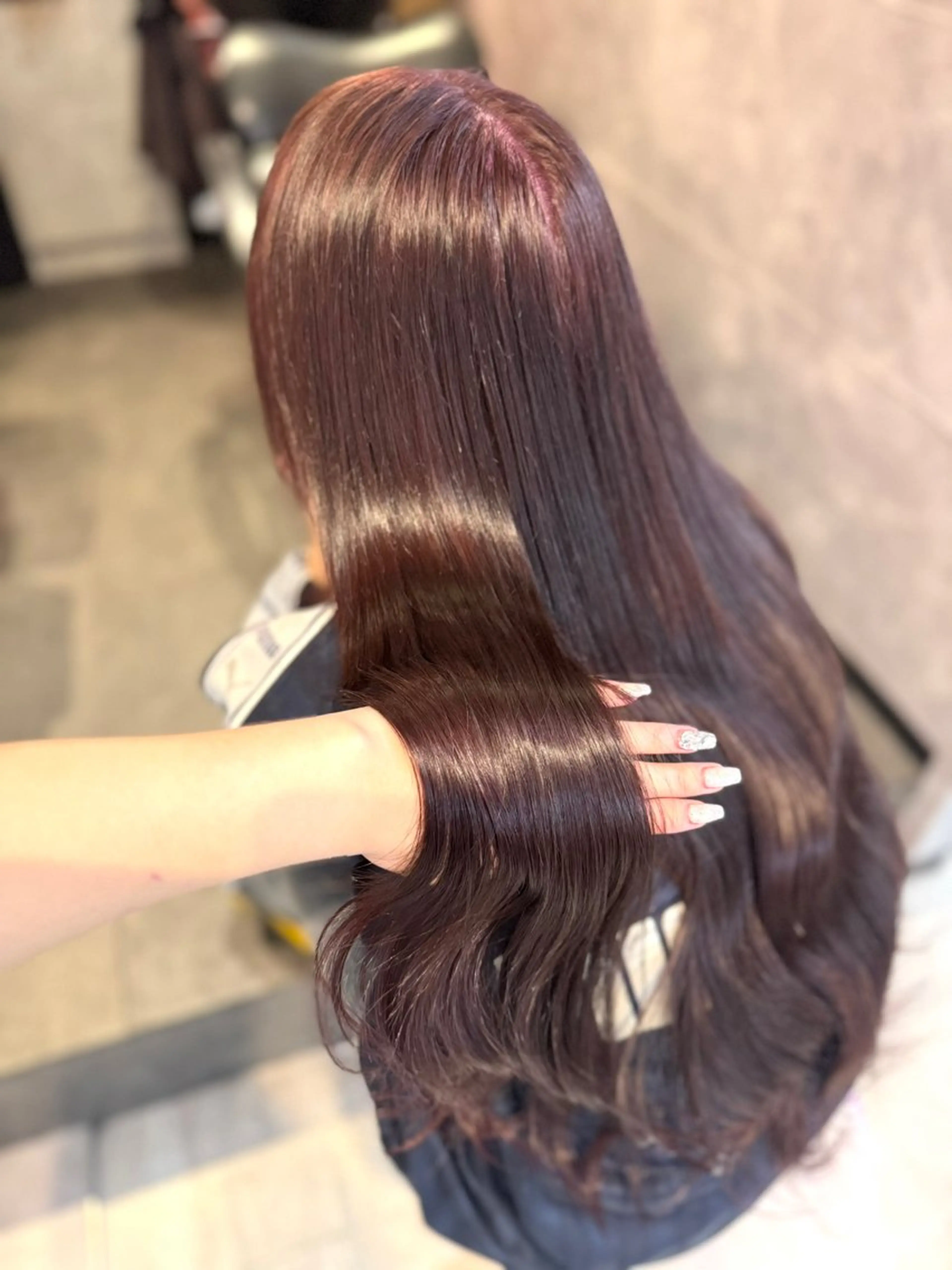 ロング カラー 🩶mana🩶艶髪 /カラーオンカラーのヘアスタイル