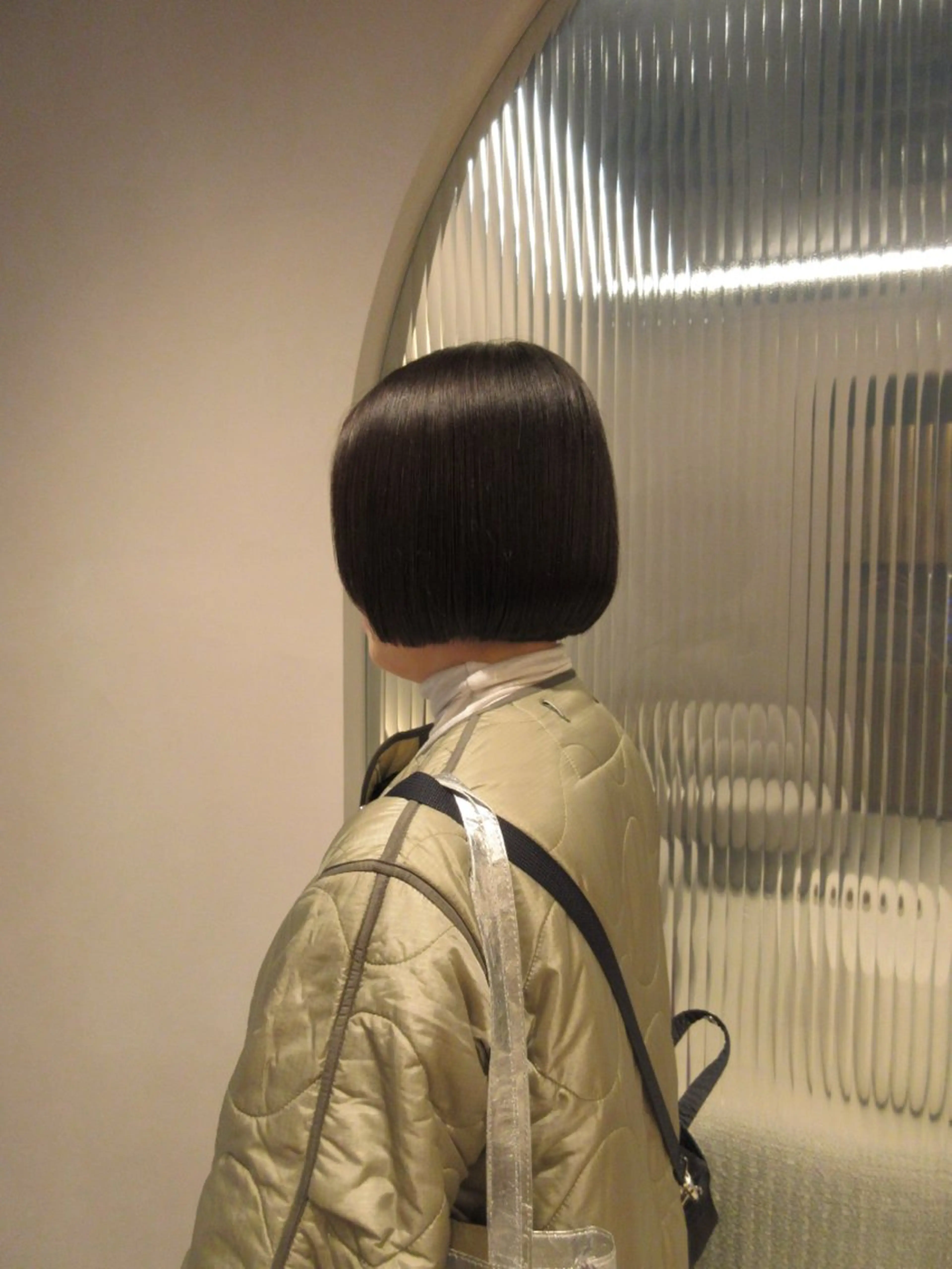 ショート 切りっぱなしボブ ボブ ヘアカラー トリートメント Kyoka emoriのヘアスタイル