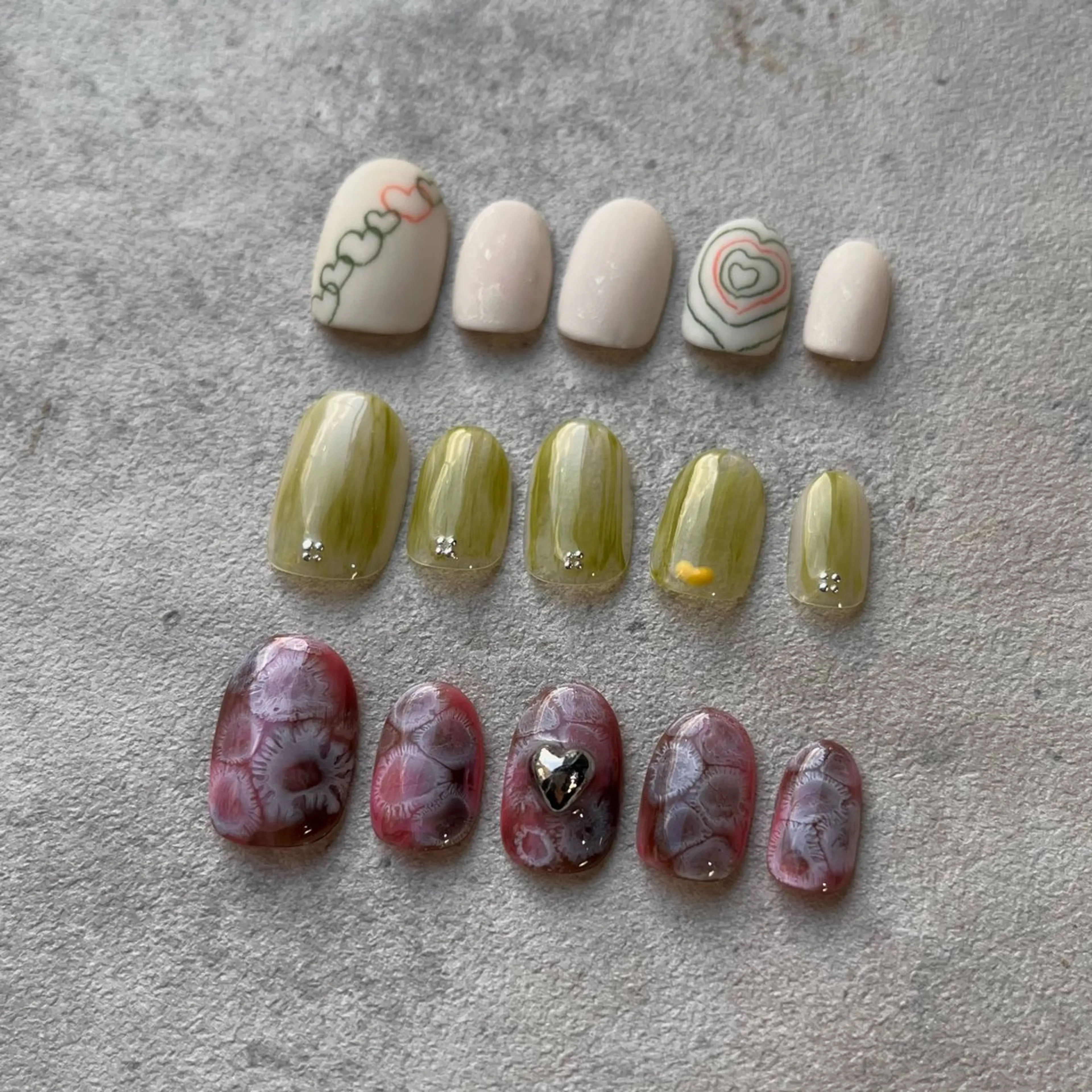 ネイル バレンタイン ハンドネイル nails _ NATSUYOのネイルデザイン