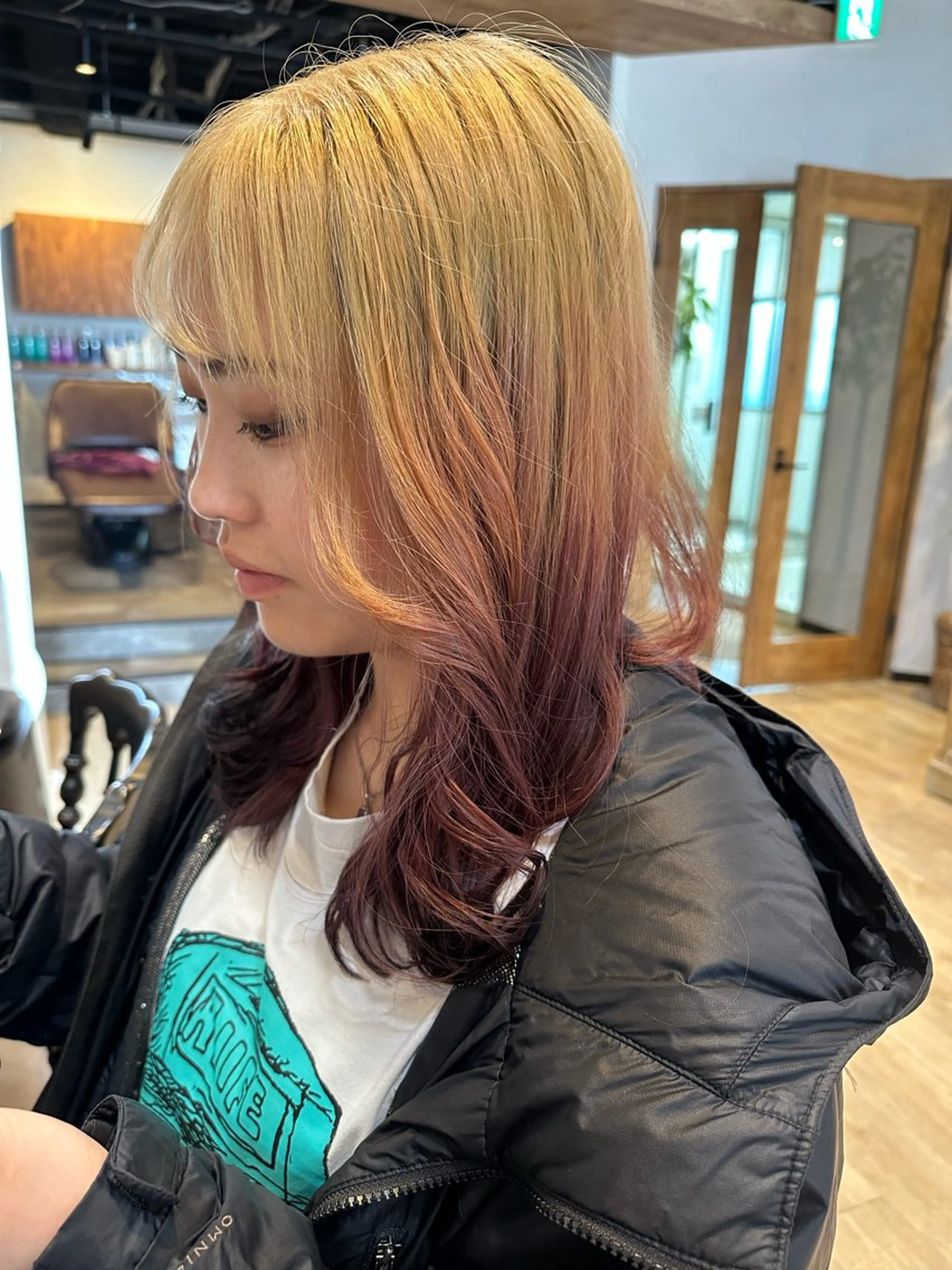 ロング カラー カット ヘアカラー トリートメント 髪質改善&ストレート ‪✂︎‬鈴木青樹のヘアスタイル