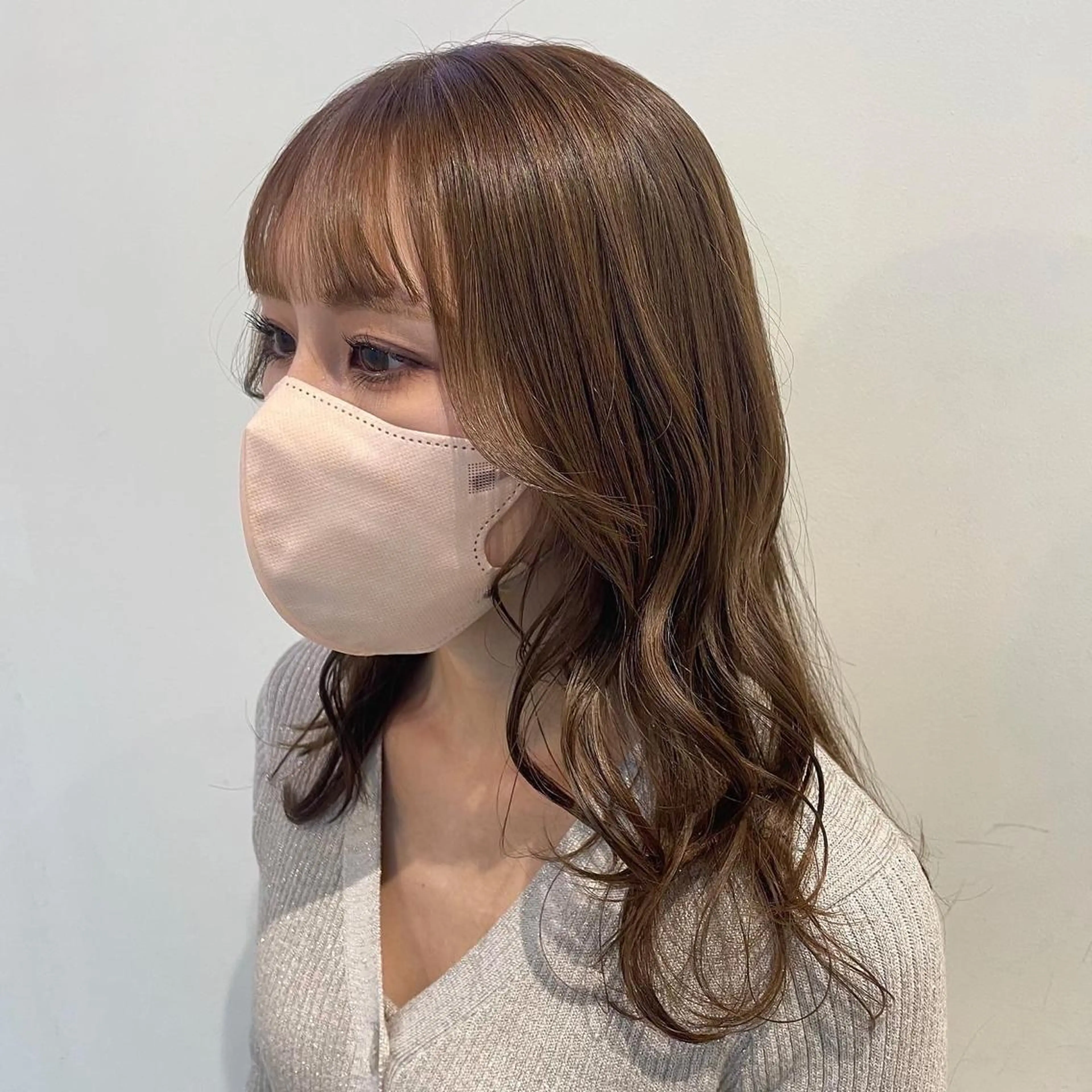 セミロング カット ヘアカラー トリートメント 透明感カラー🪄 髪質改善♡田中みづきのヘアスタイル