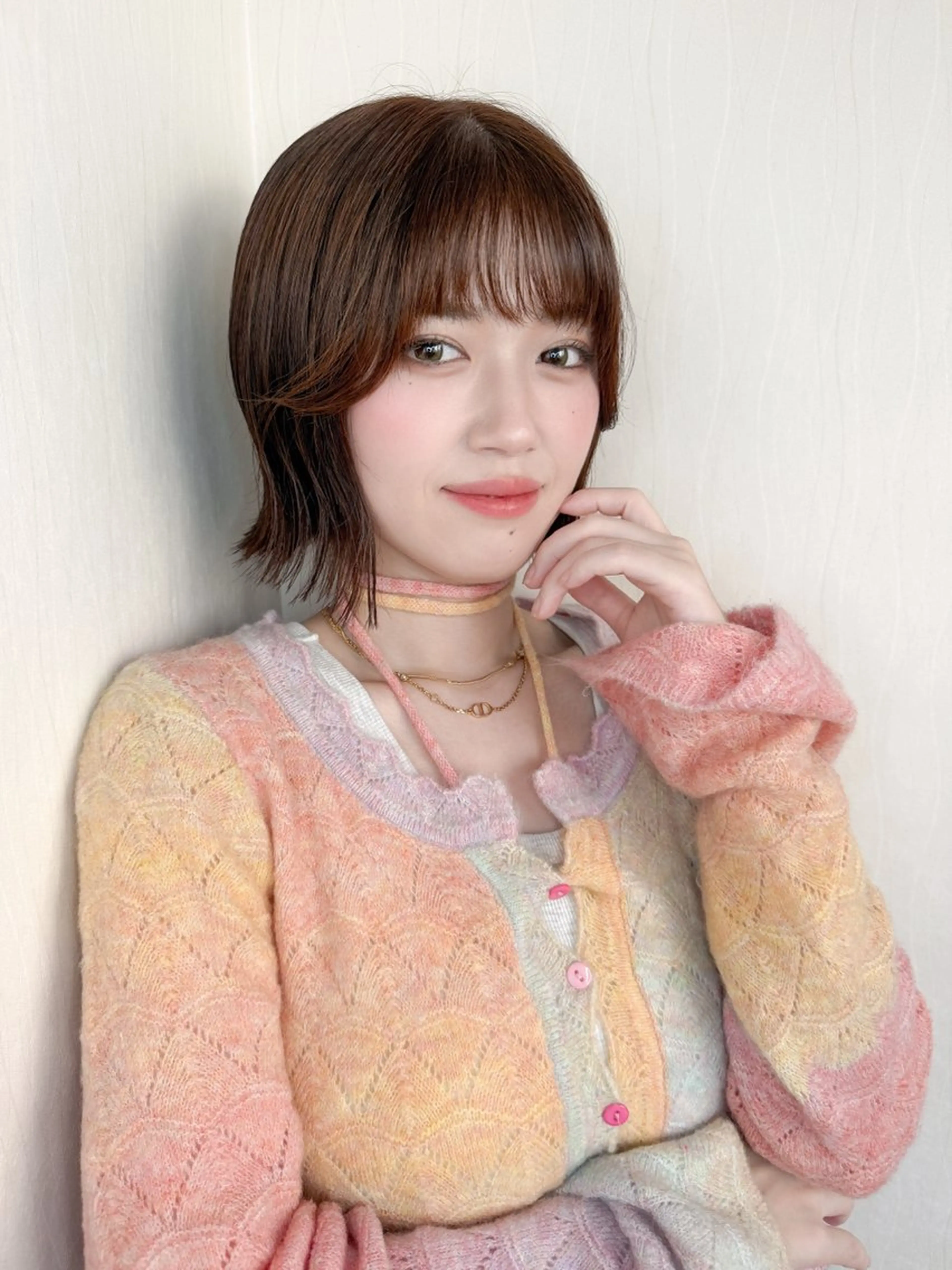 ショート ボブレイヤー ボブ 髪質改善 韓国風ヘア レイヤーカット ボブ・韓国レイヤー・ くびれボブ・内藤康太のヘアスタイル