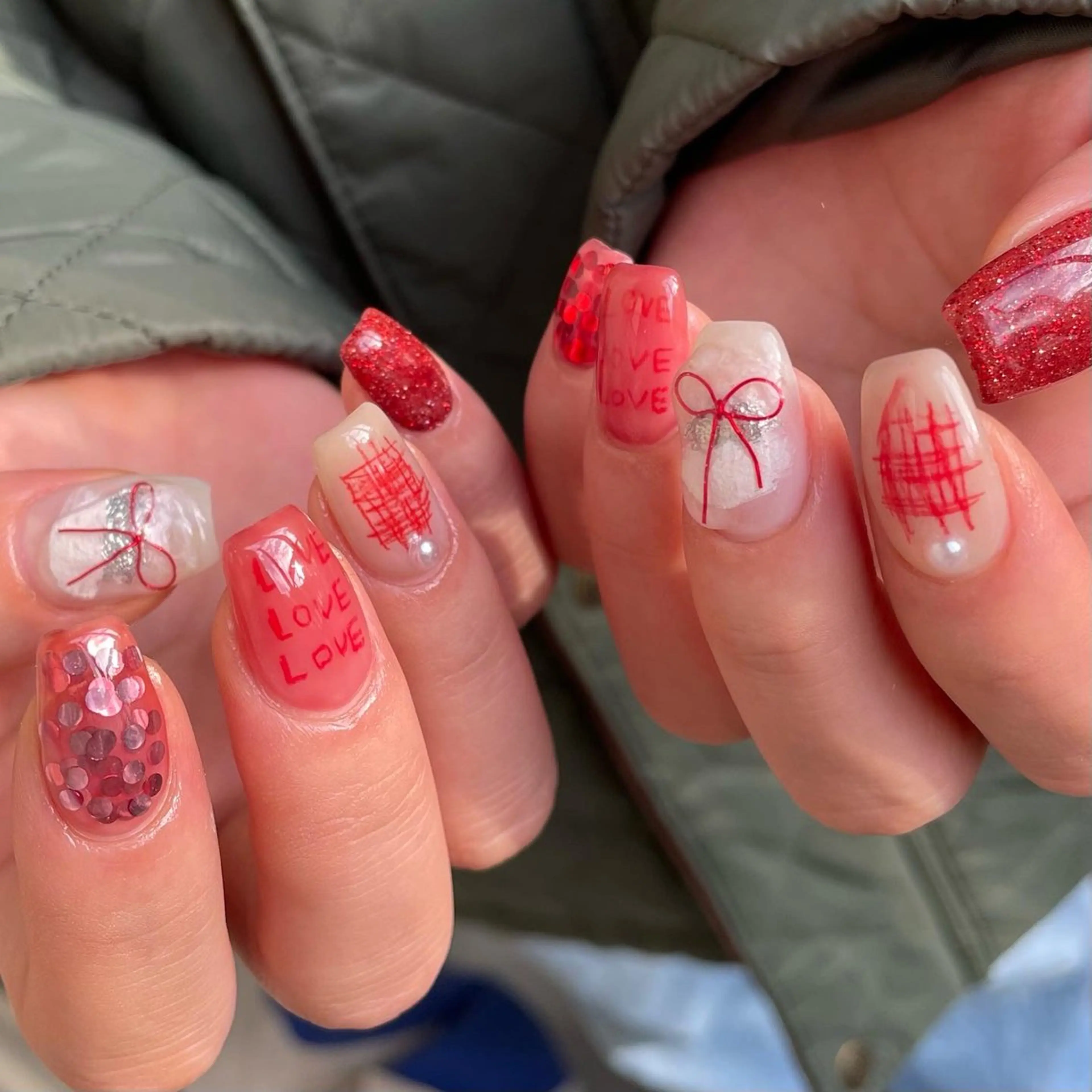 ネイル リボン Manon Yuiのマツエク・マツパデザイン