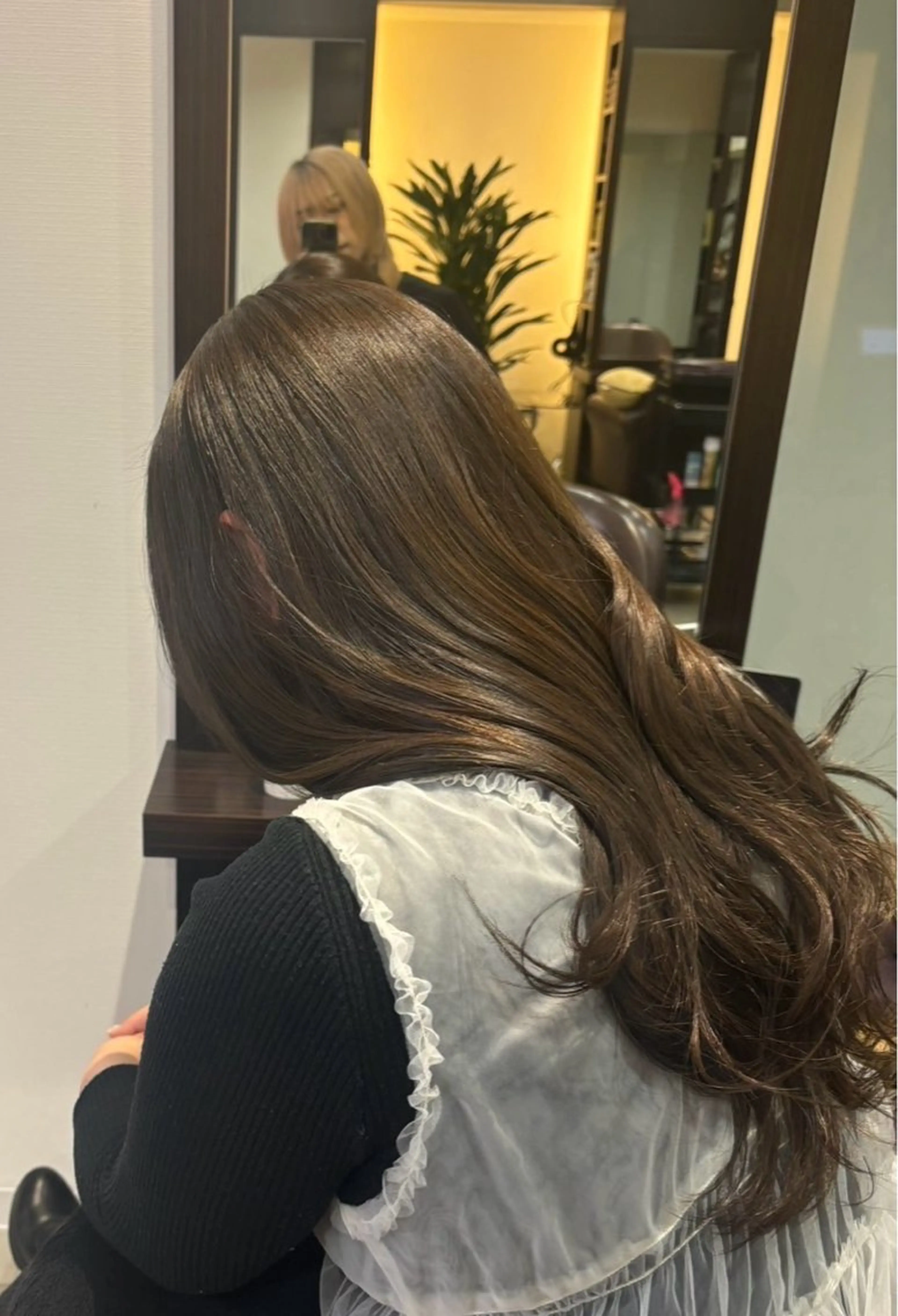 【🩵透明感カラー🩵】カラー＋aujua1ステップトリートメント💁の写真