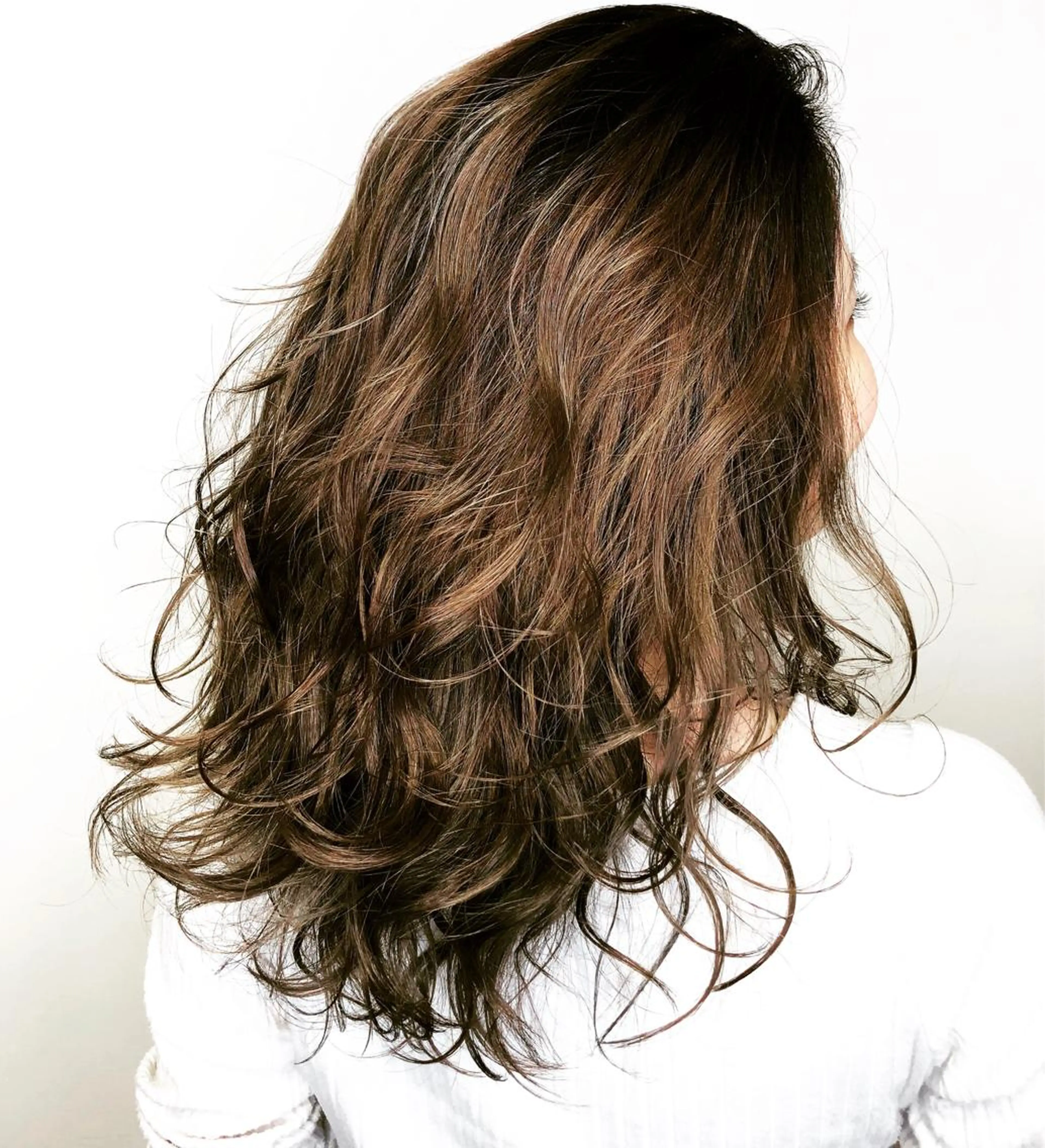 セミロング カラー メンズヘア特化 崎田 成人のヘアスタイル