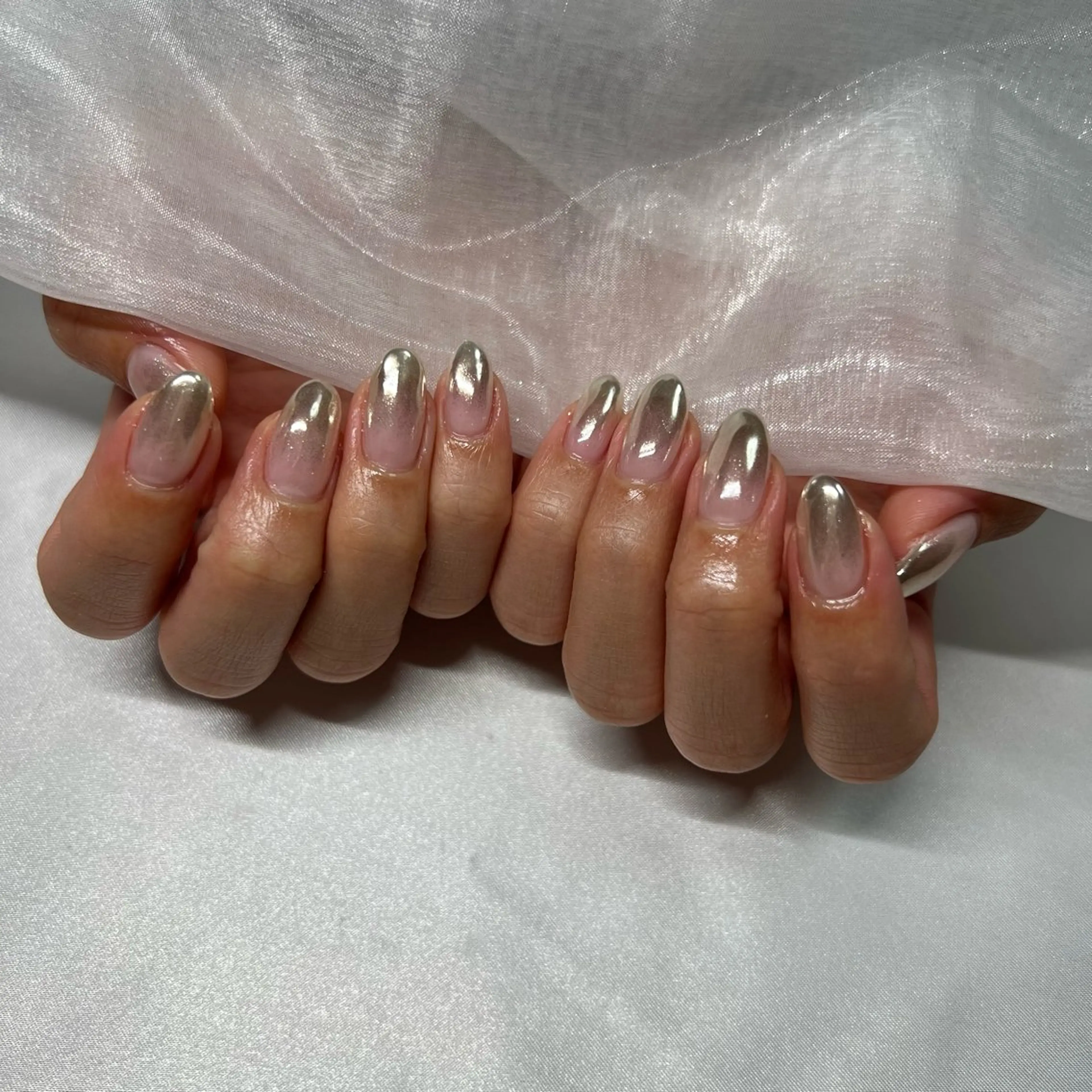 ネイル ジェルネイル 韓国ネイル ラメ(グリッター) マグネットネイル ミラーネイル ハンドネイル -nail salon-Reward所属・nail salon Rewardのネイルデザイン