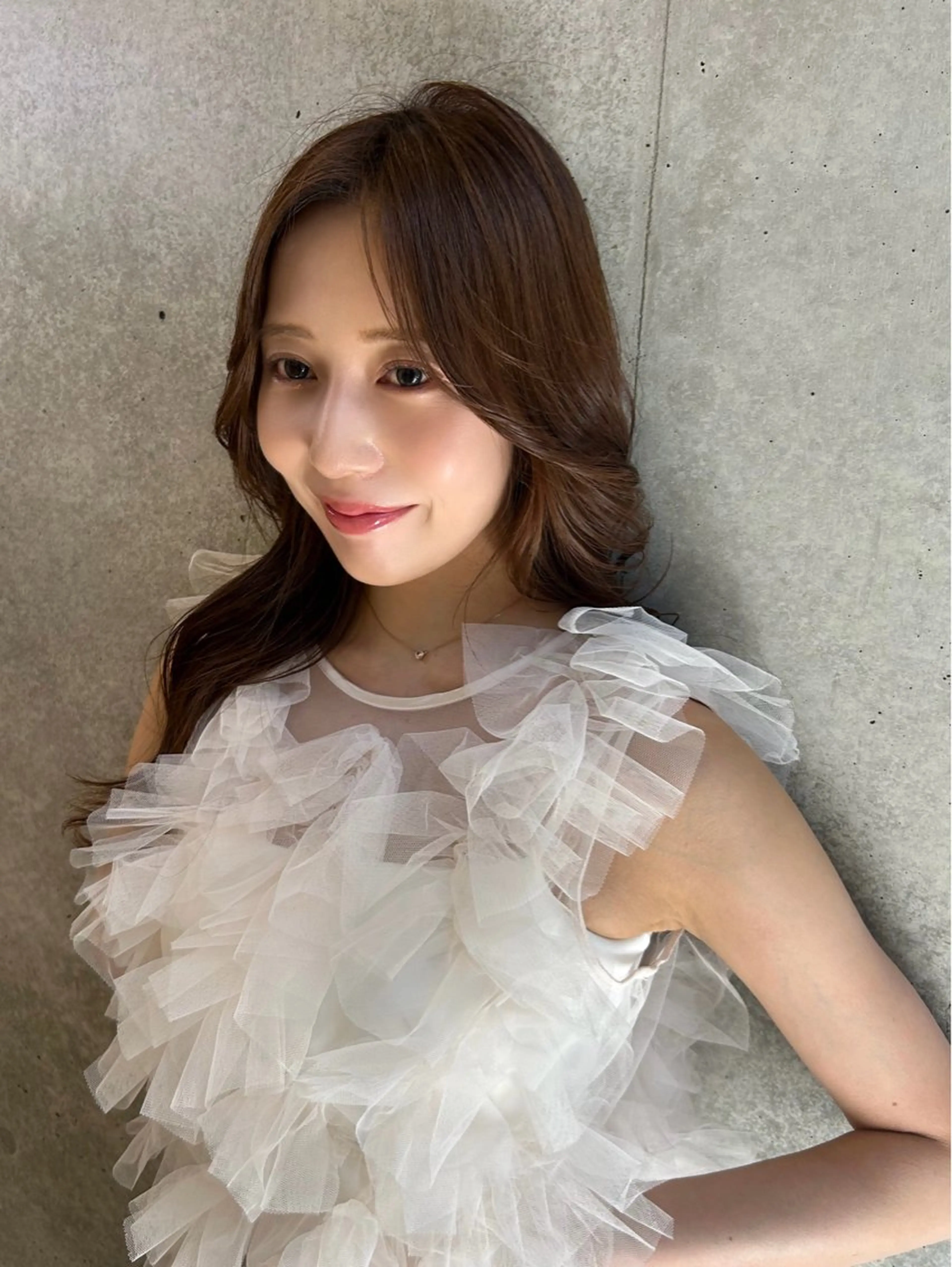 ロング カラー カット ヘアカラー トリートメント Rina🎀艶髪 愛されモテベージュのヘアスタイル