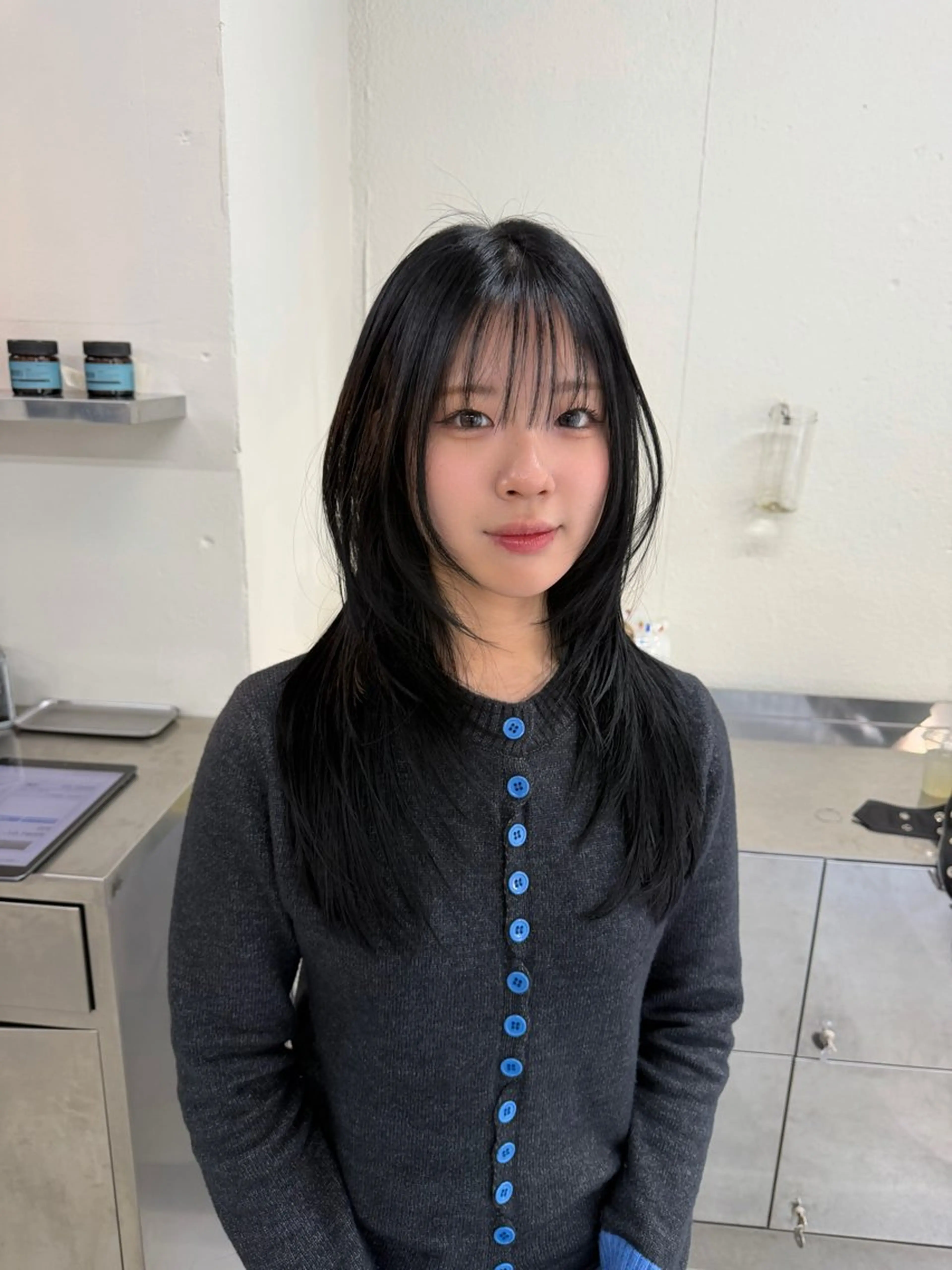 ロング ハッシュカット カット ヘアカラー Junmi/ﾁｶｼﾂ /堀江のヘアスタイル