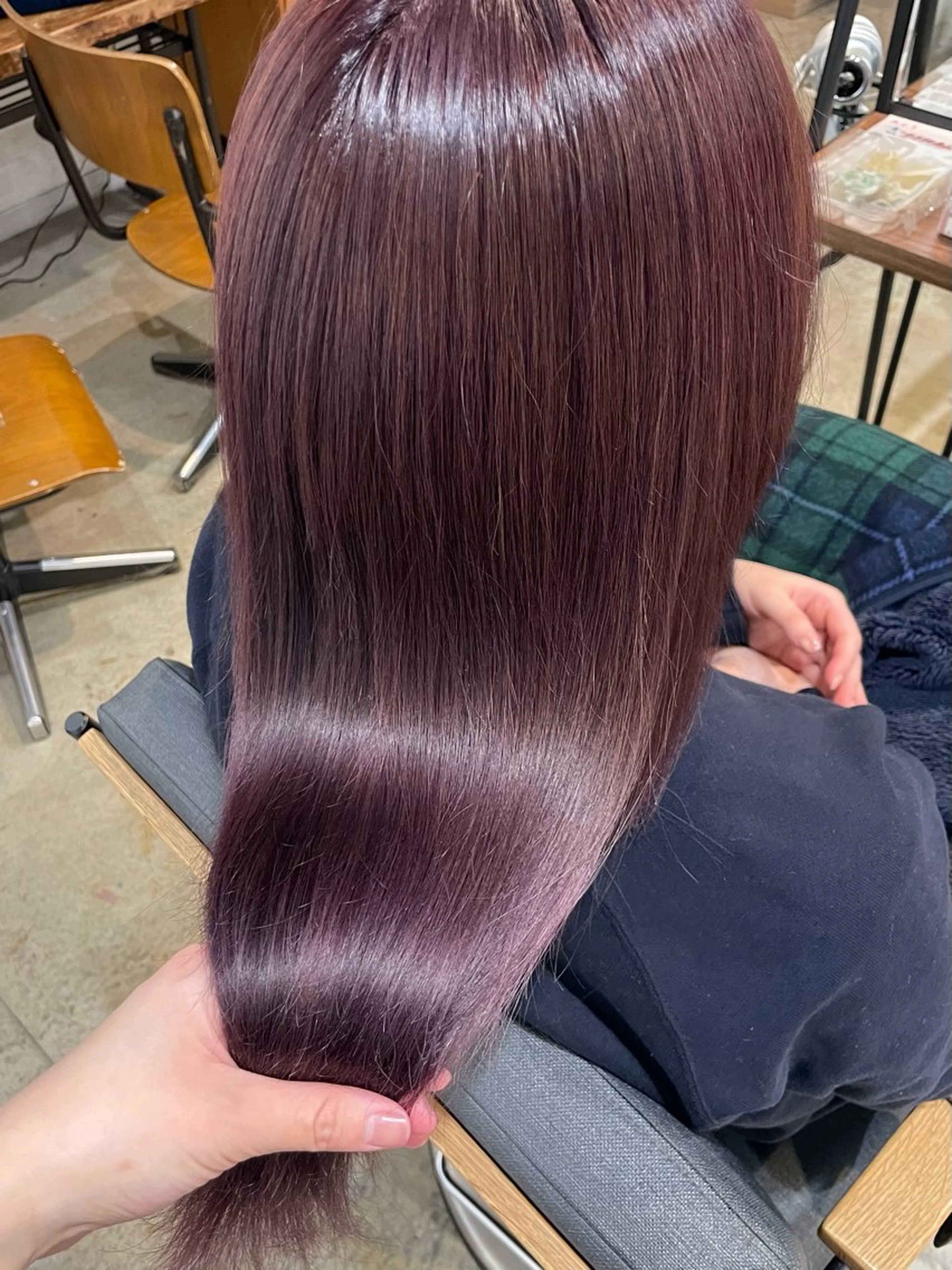 ロング ヘアカラー 暖色カラー🌺／ 髪質改善🌿／ゆうかのヘアスタイル