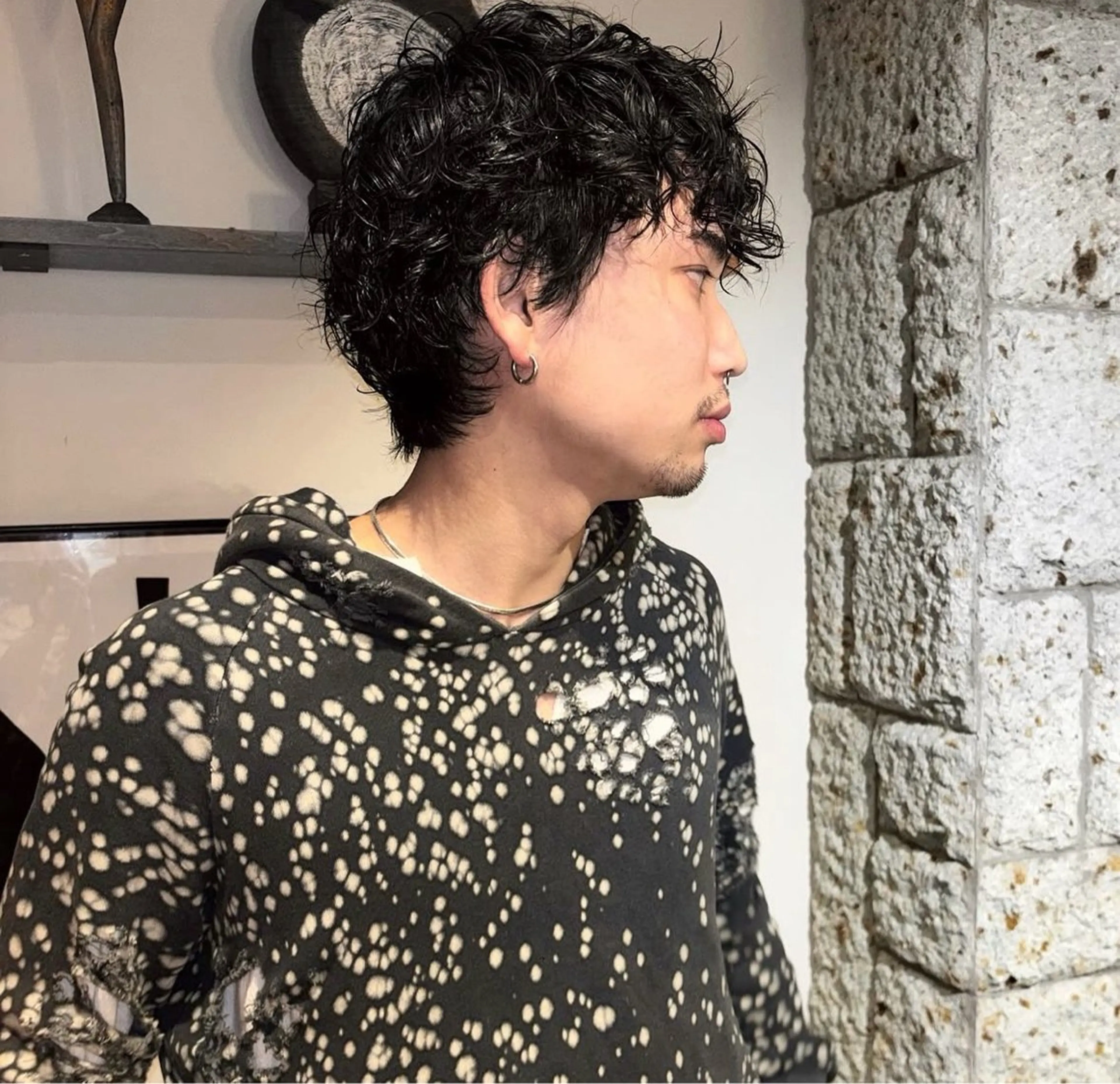 パーマ メンズ カット パーマ hair salon　丹tan所属・Rena✴︎トレンド ×スタンダードMIXのヘアスタイル
