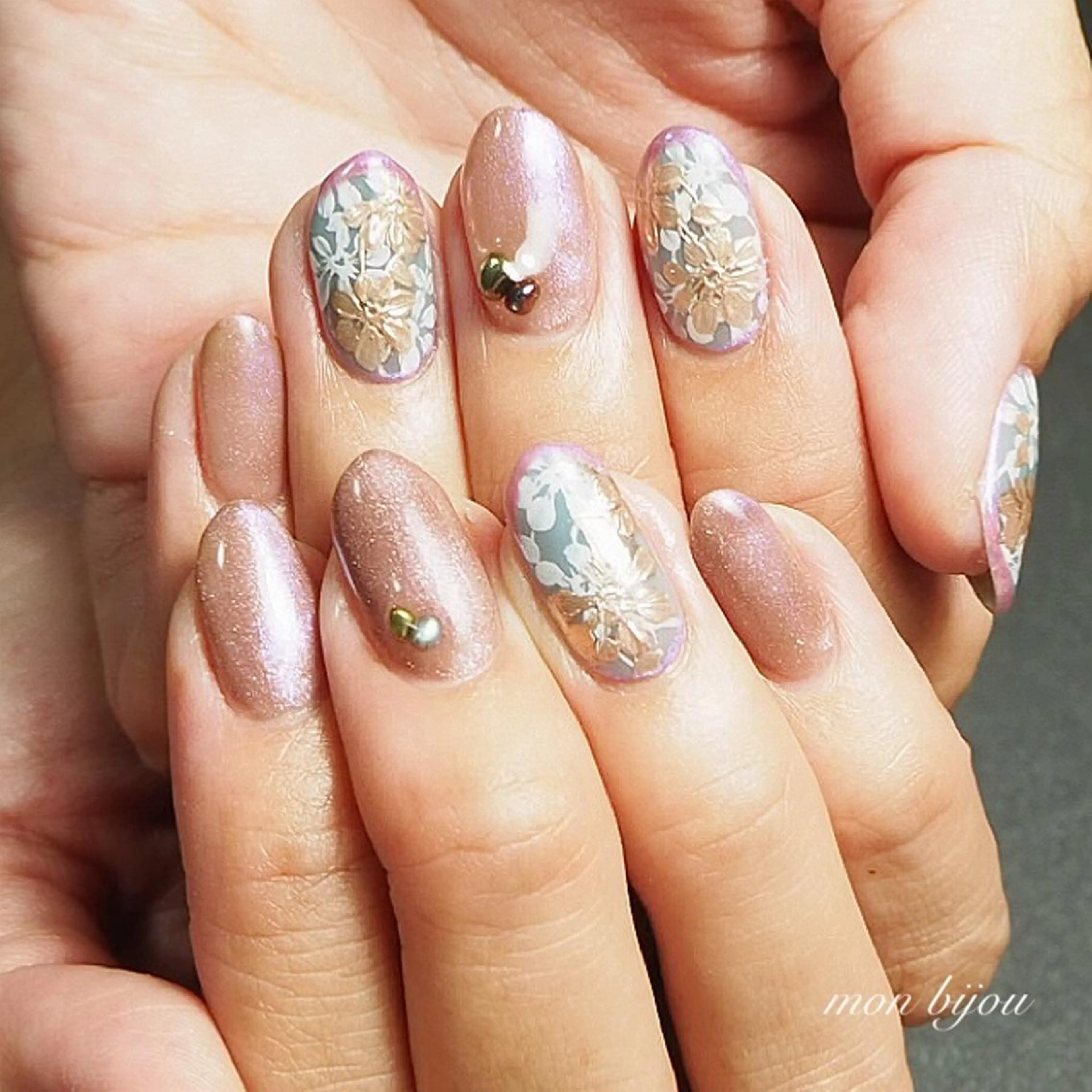 ネイル ハンドネイル ハンドケア mon bijou 坪井のネイルデザイン