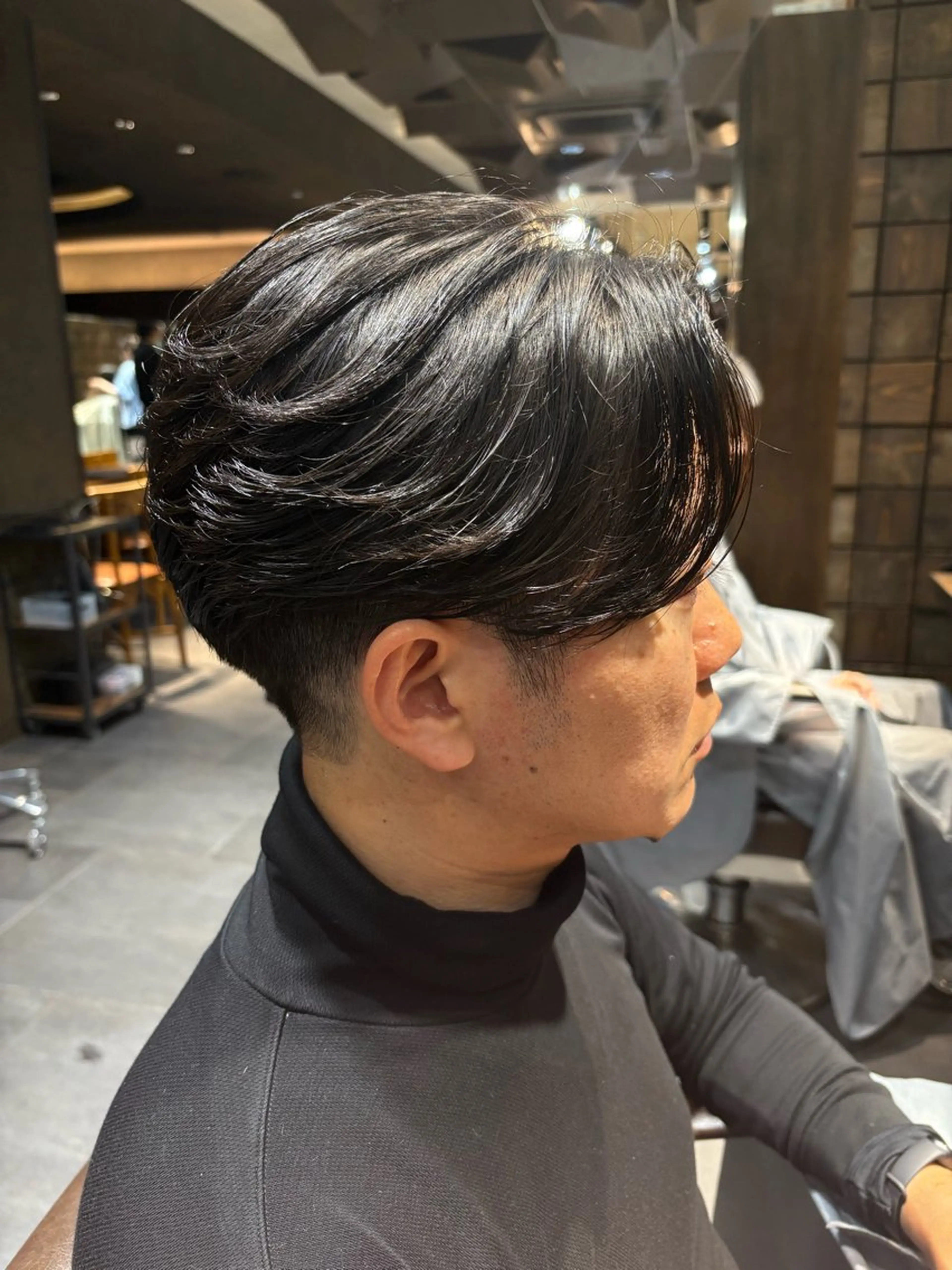 メンズ センターパート カット メンズカット/ パーマ/安田憲哉のヘアスタイル