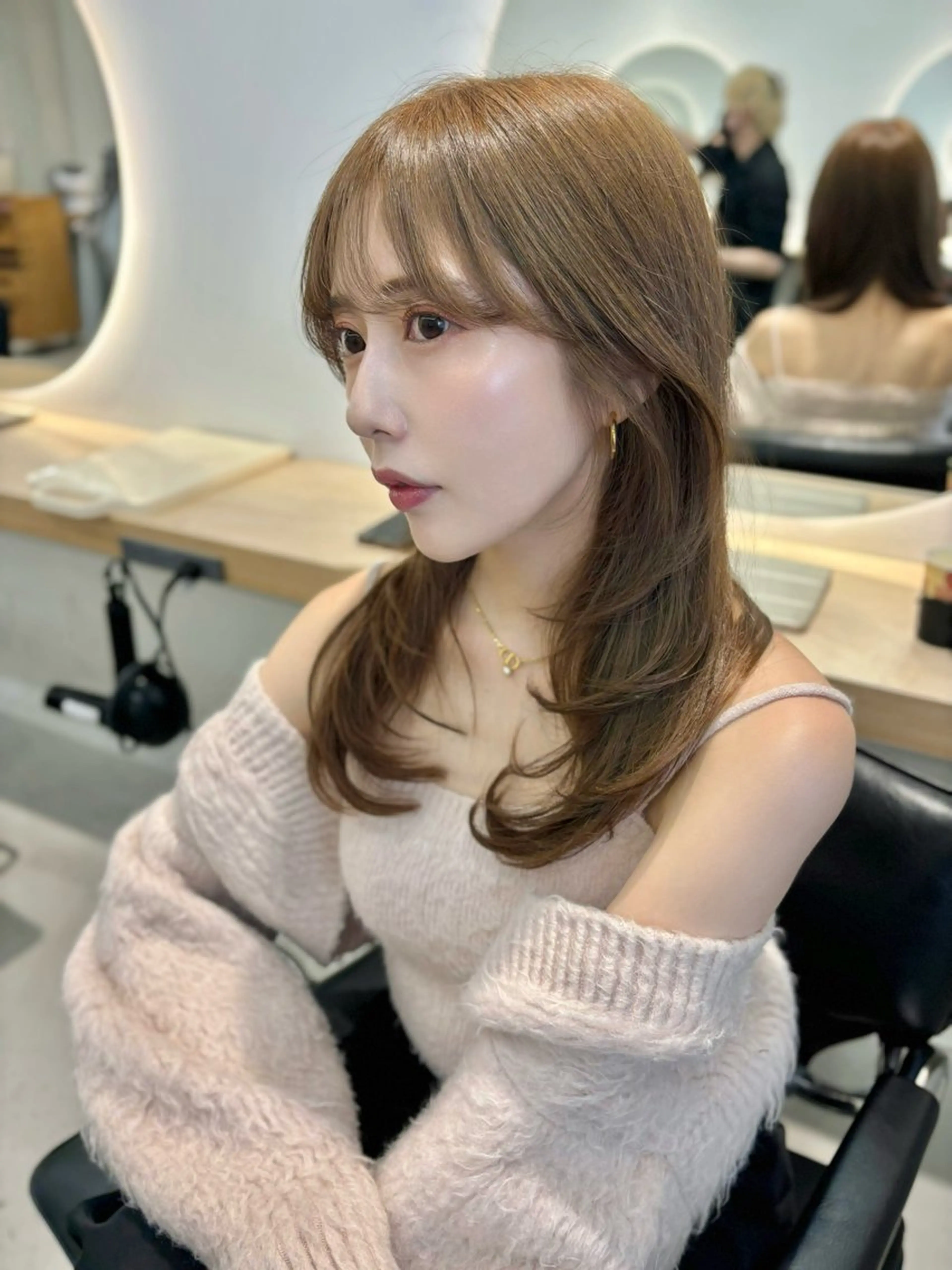 【酸熱ケア💧✨】カット+髪質改善メテオカラー+5step TOKIOトリートメント+超音波アイロン💕の写真