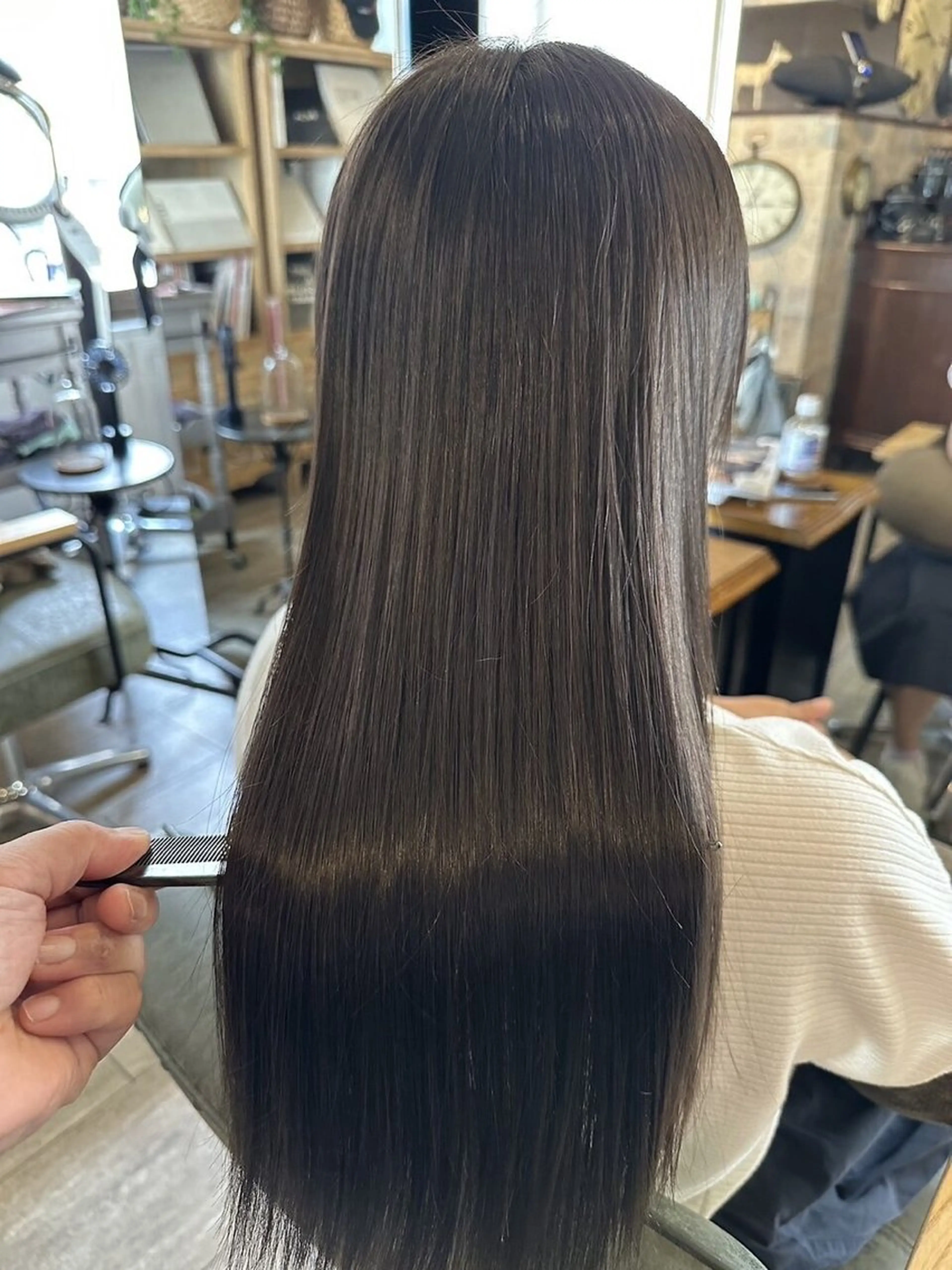 ロング カラー ブラウンカラー ヘアカラー . KANA☁️˖ ࣪⊹のヘアスタイル