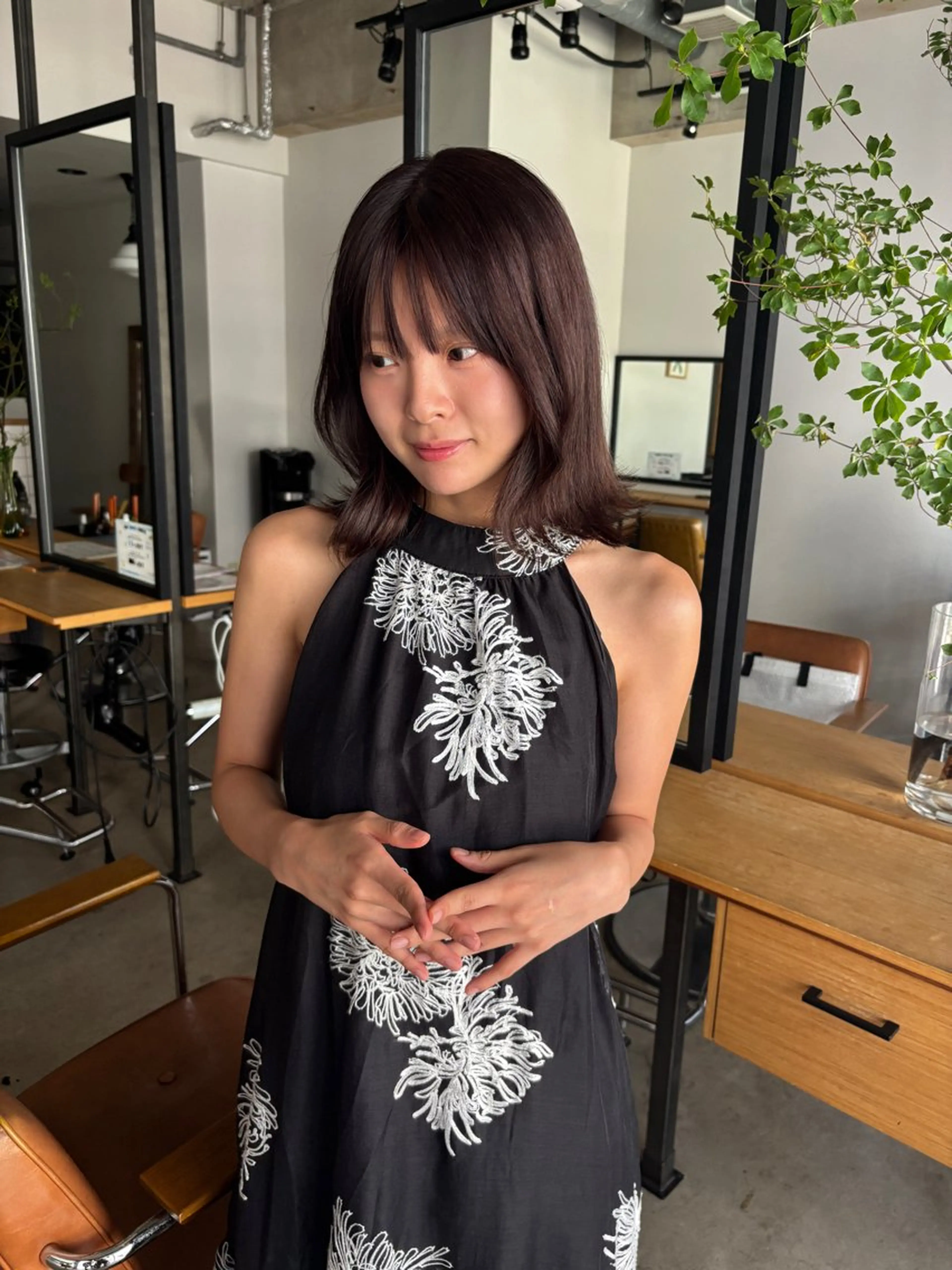 ミディアム カラー sion nozomi🎀のヘアスタイル