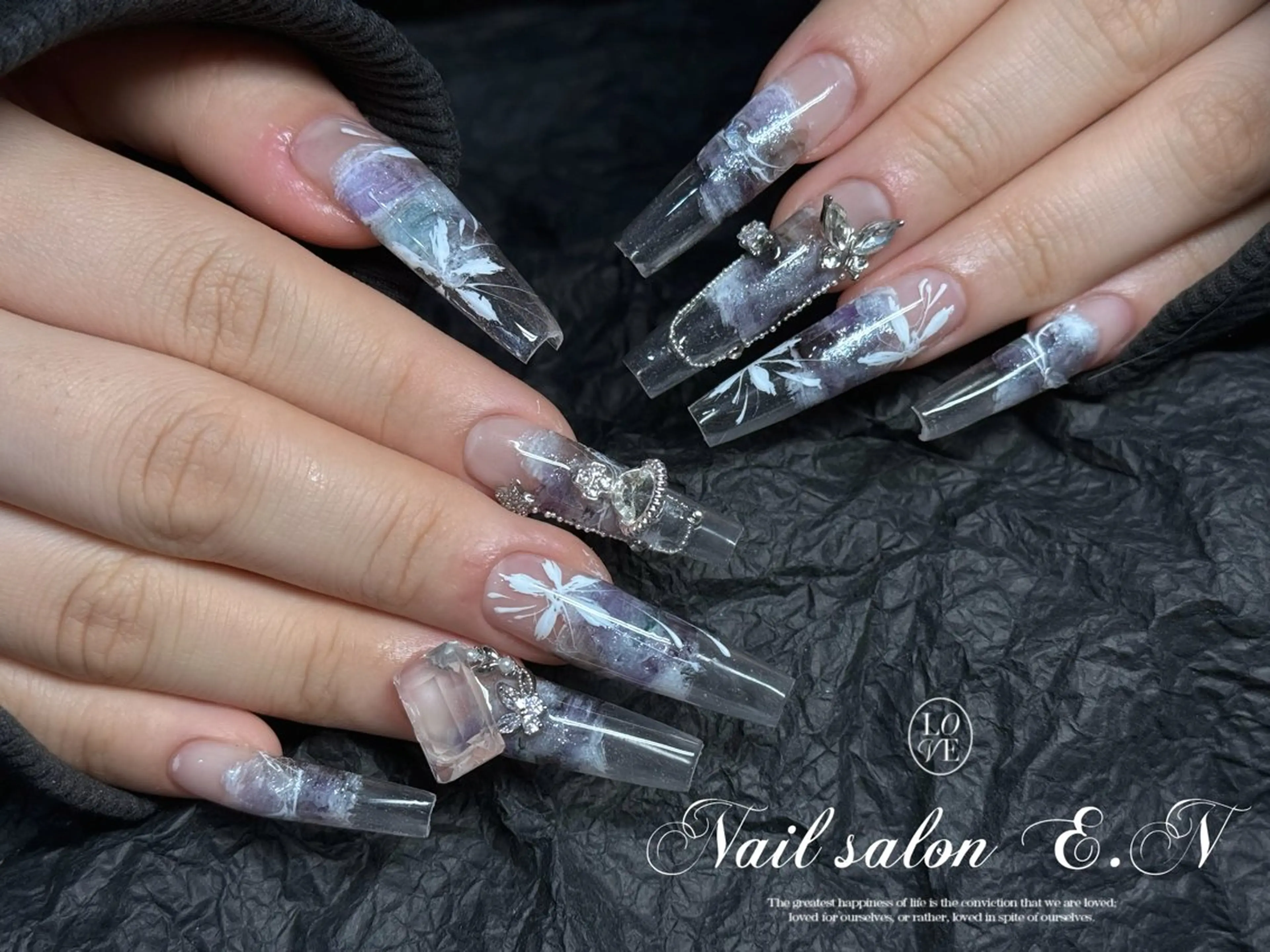 ネイル E.N🦋 長さ出し/持ち込みのネイルデザイン