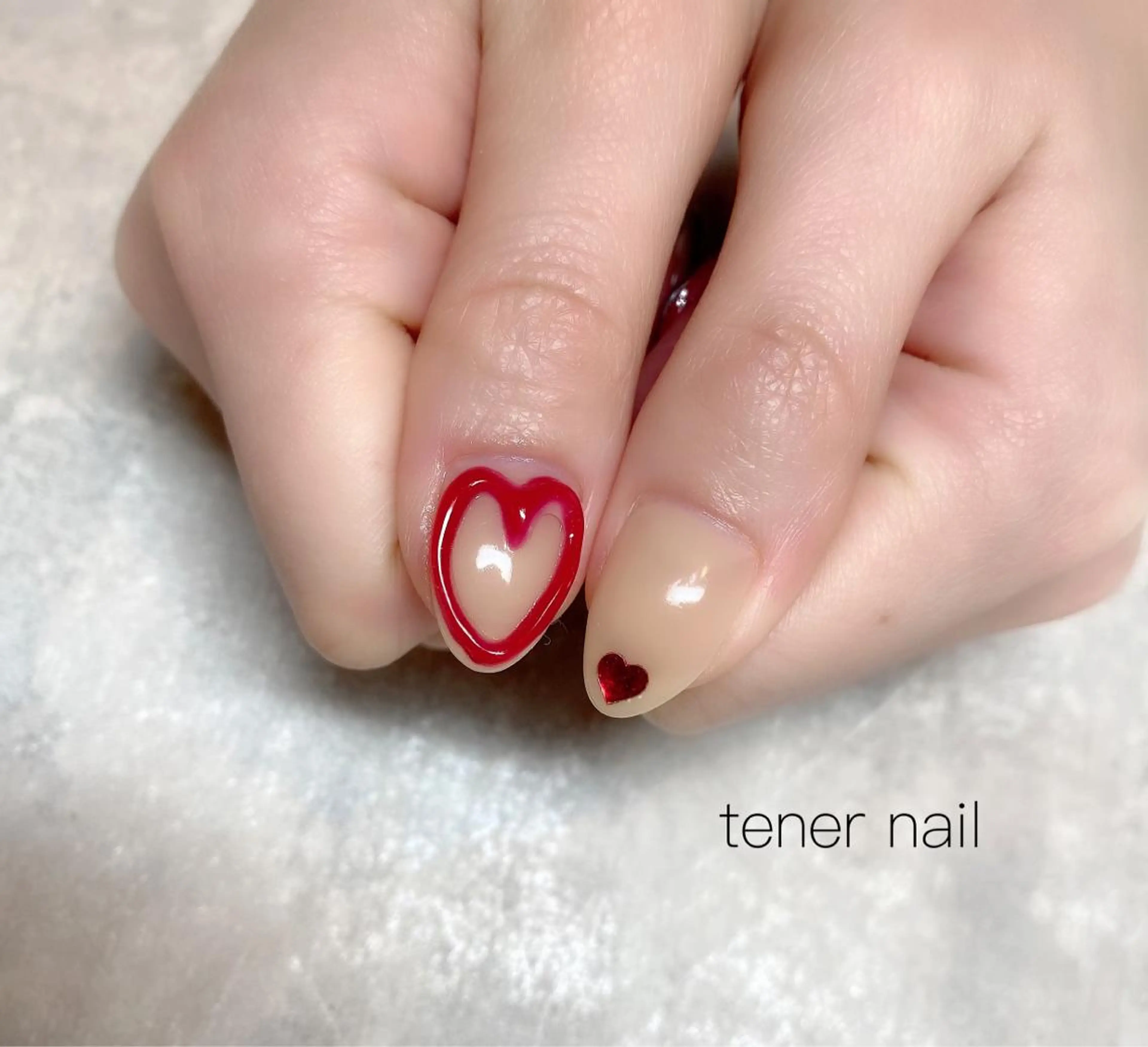 ネイル ハート tener  nail  テネルネイル所属・テネルネイル tener nailのネイルデザイン