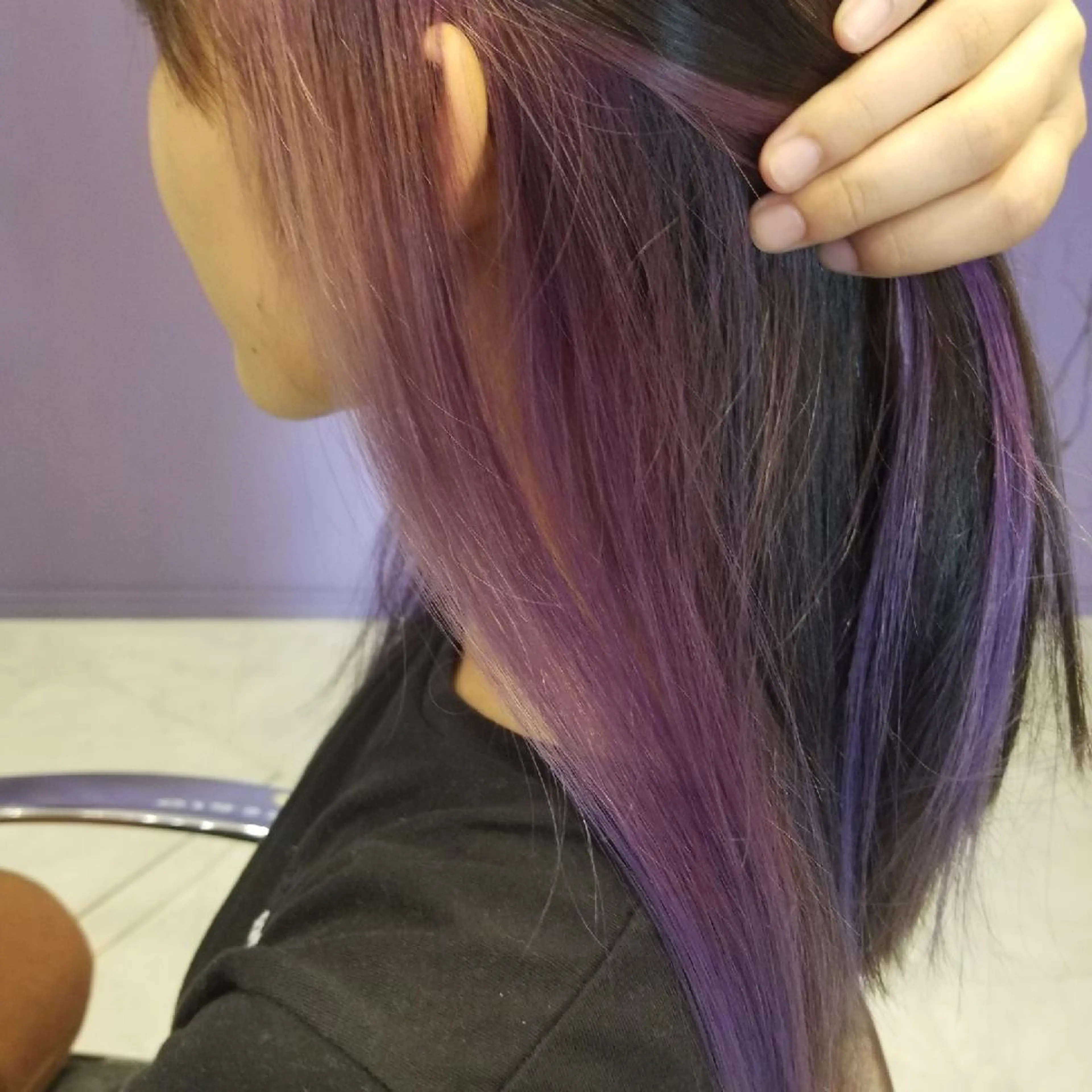 カラー インナーカラー バイオレットカラー ヘアカラー Hair&Spa Fleur CHERE所属・HISANAGA YUKAのヘアスタイル