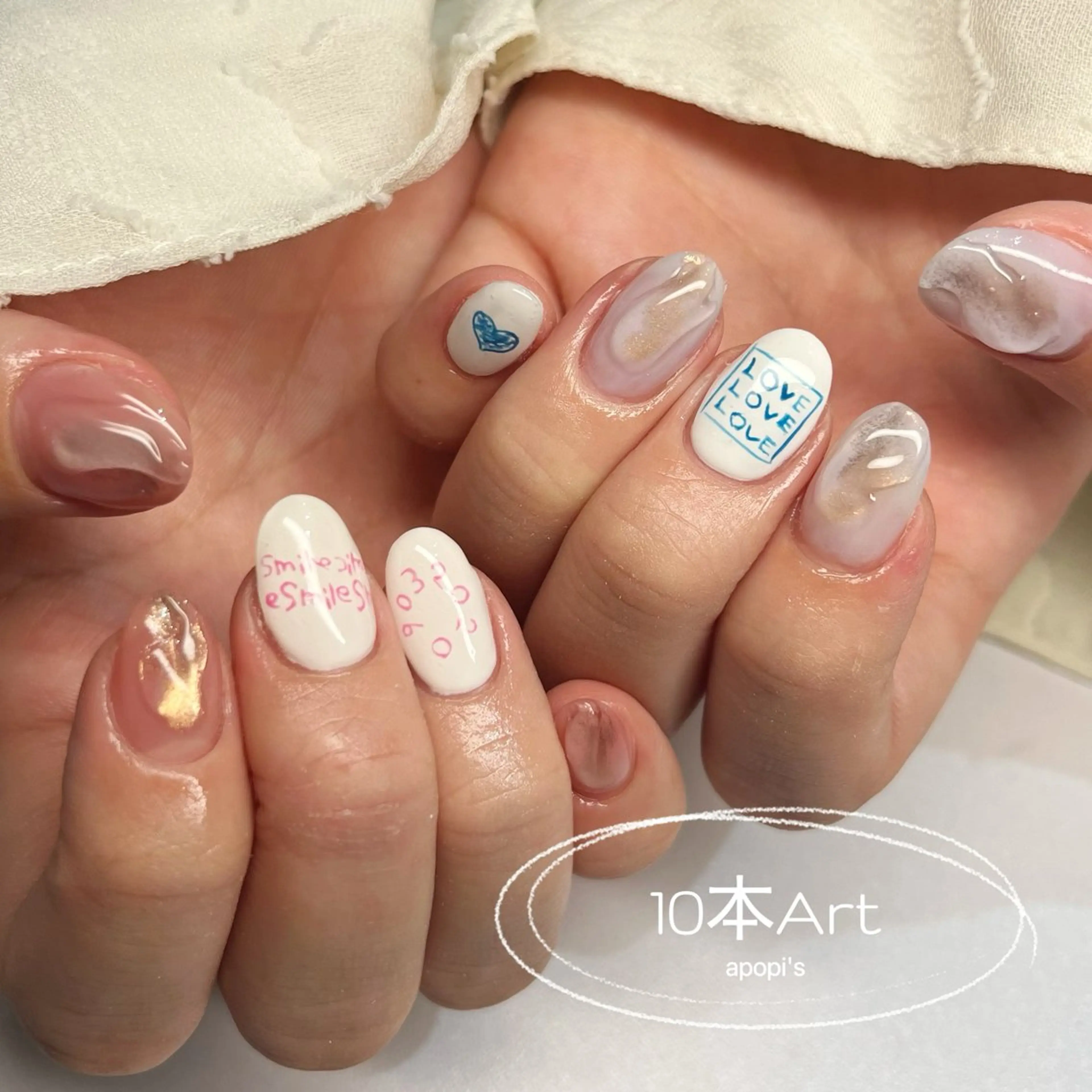 ショート ネイル マツエク・マツパ ハンドネイル apopi's所属・apopis＊ close23:00のネイルデザイン