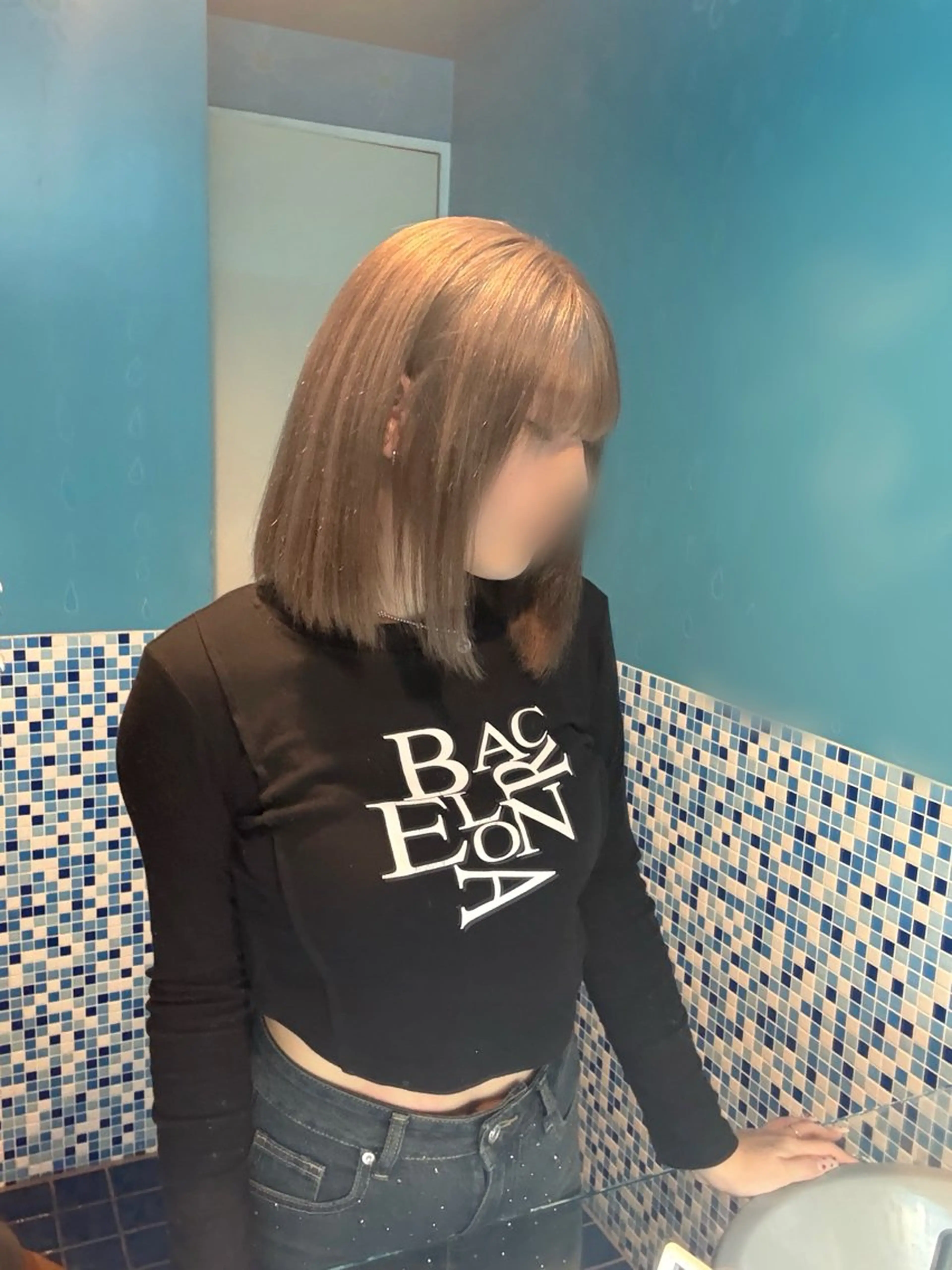 ミディアム 熊田 秀佳のヘアスタイル