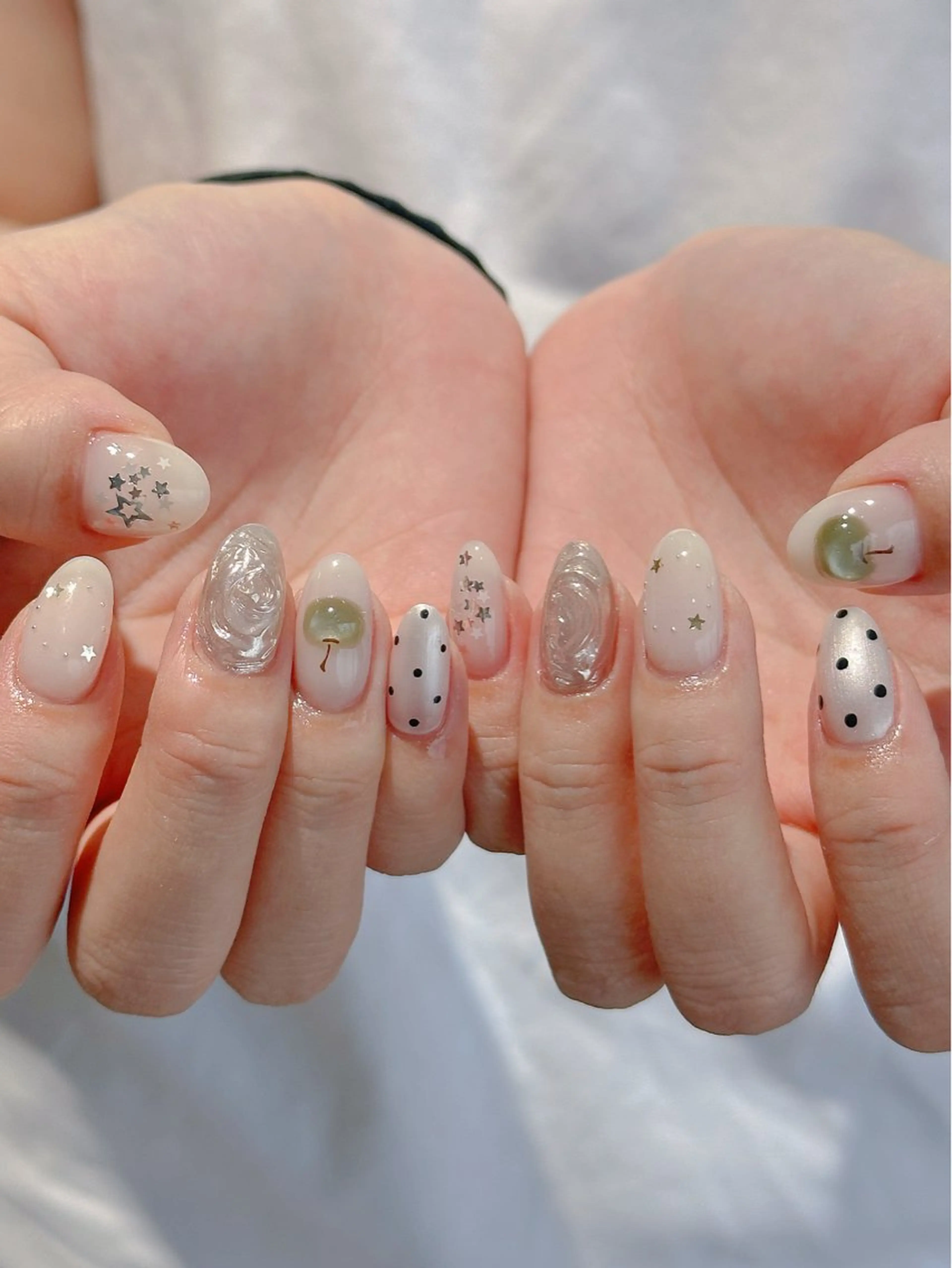 ネイル 長さ出し ジェルネイル キラキラネイル 韓国ネイル マグネットネイル ✨ko ko✨ nail💕のネイルデザイン