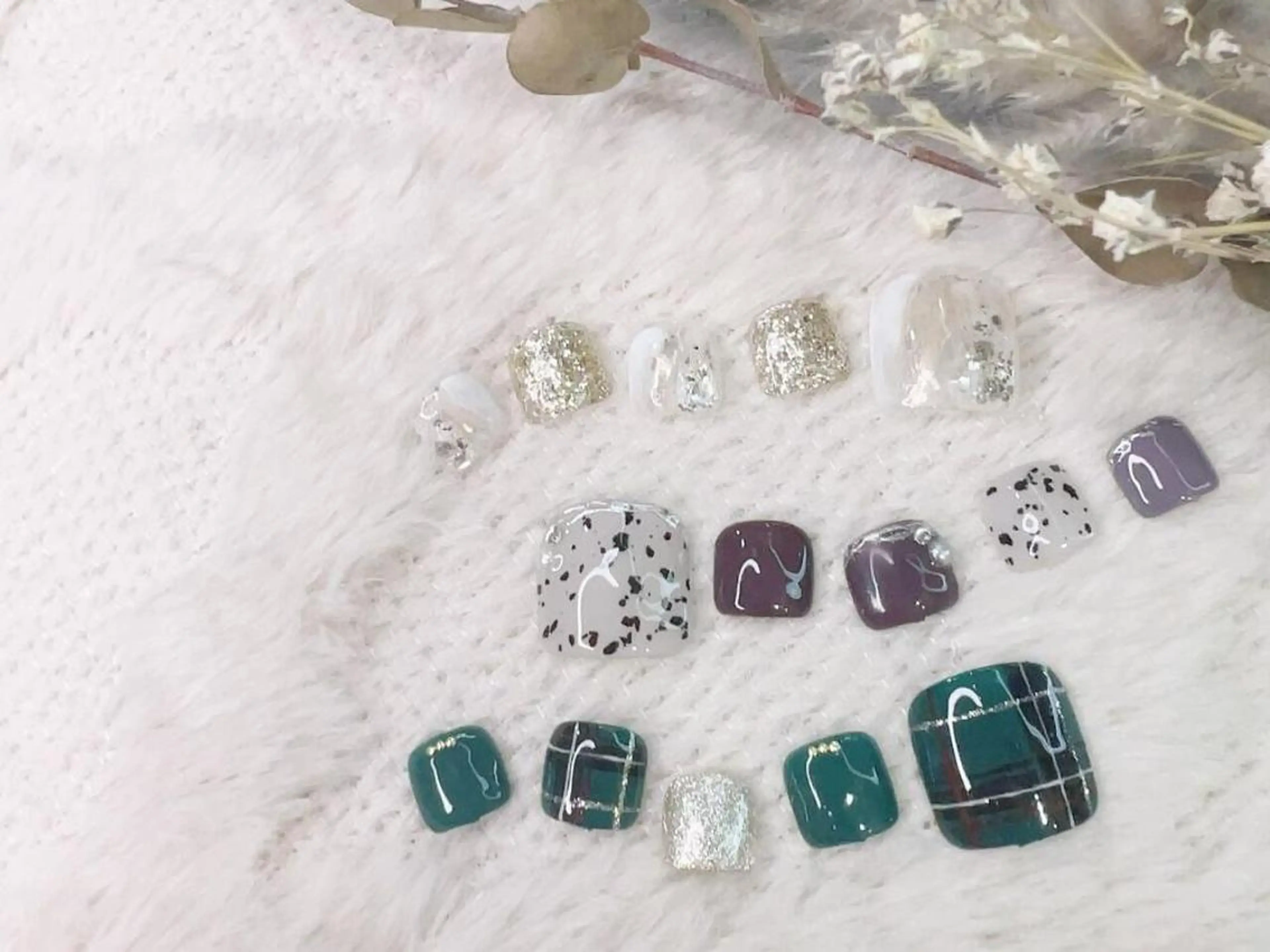 ＊FOOT＊【オフがない方】色変えOK♪サンプルアートの写真