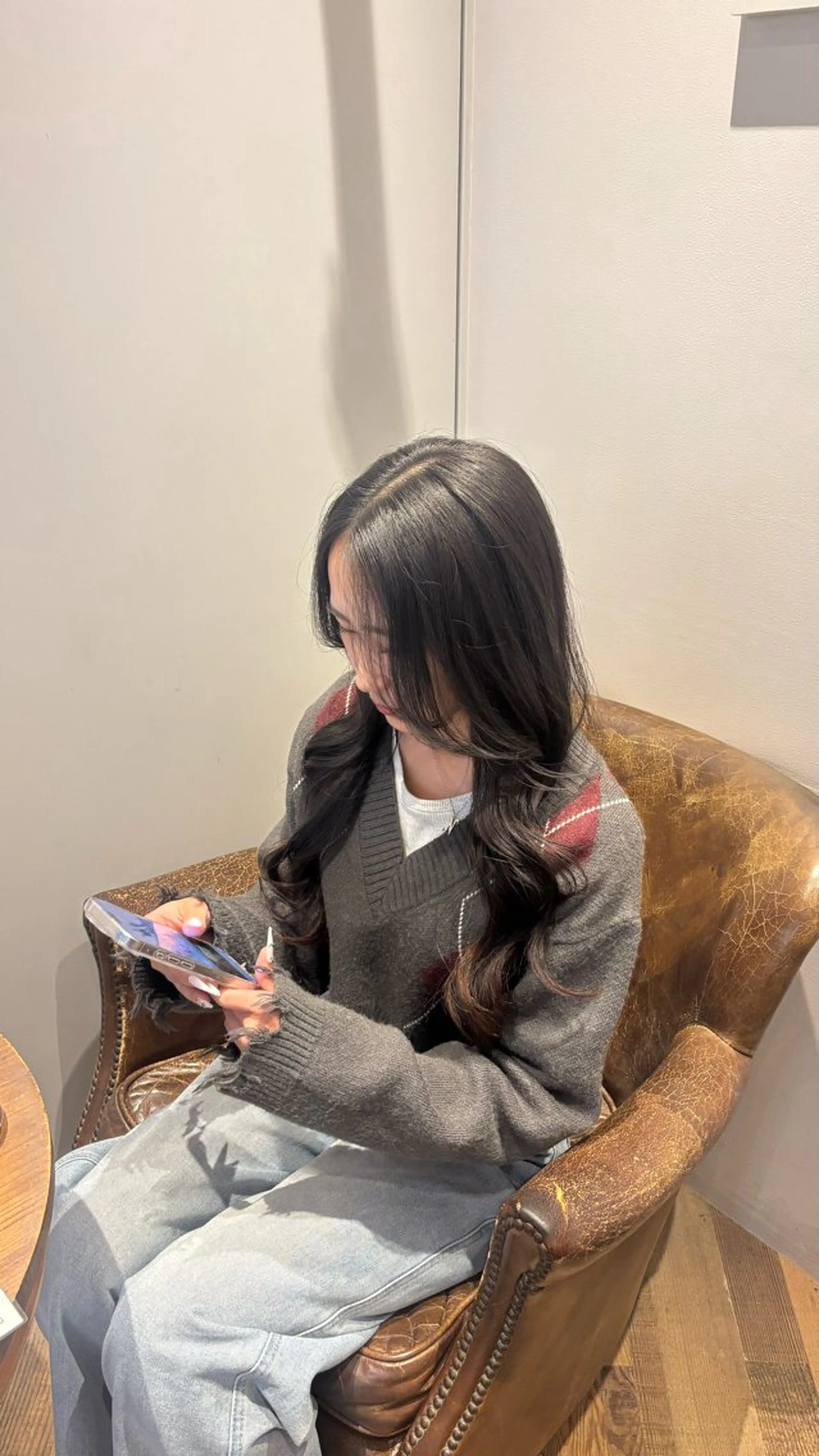 ロング カット トリートメント 髪質改善/韓国ヘア/ 梅田/aobaのヘアスタイル