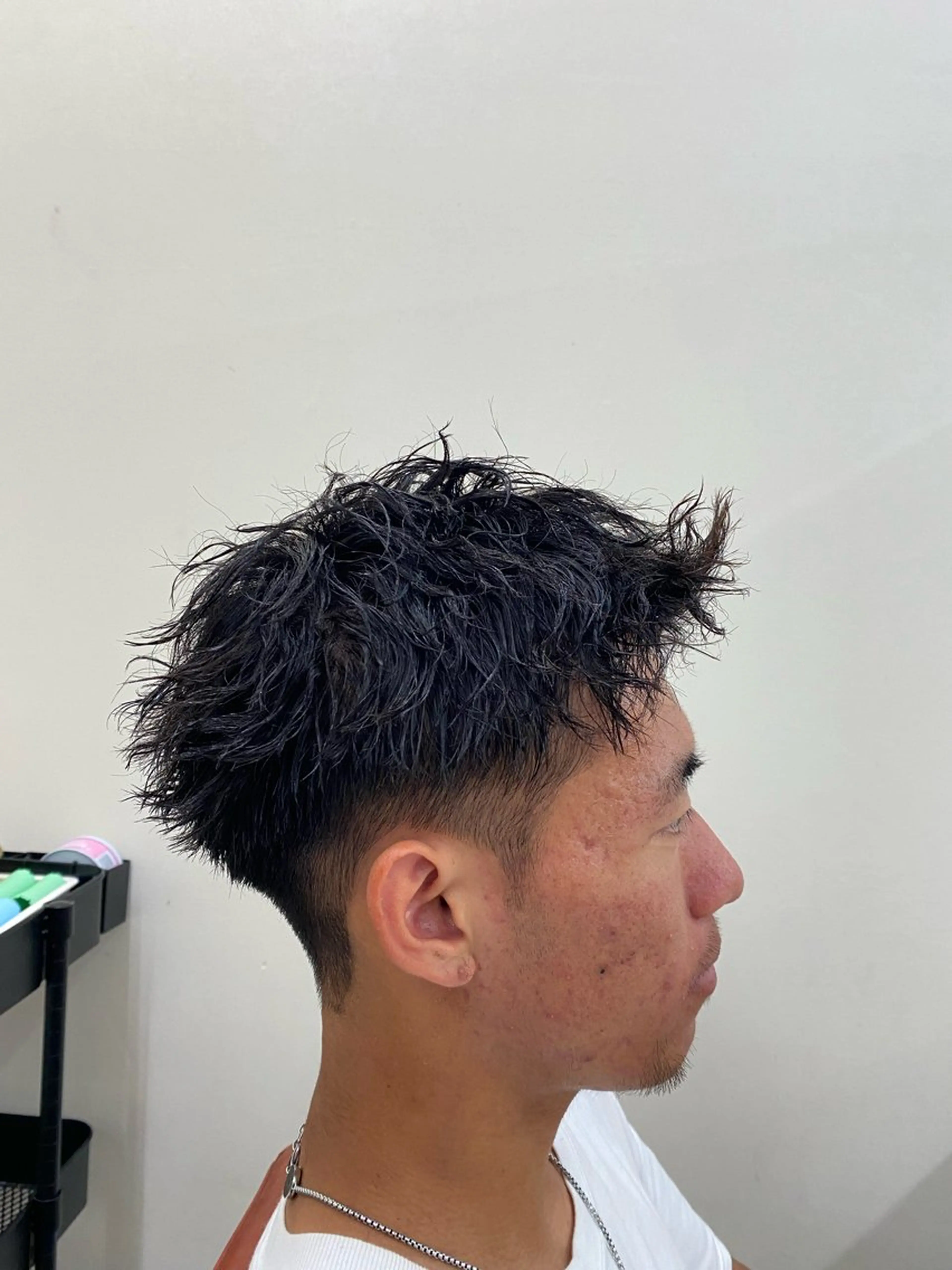 ショート カラー パーマ ヘアアレンジ メンズ キッズ KING of hair by NOISMメンズサロン梅田茶屋町店所属・茶屋町メンズサロン 小野湧翔のヘアスタイル