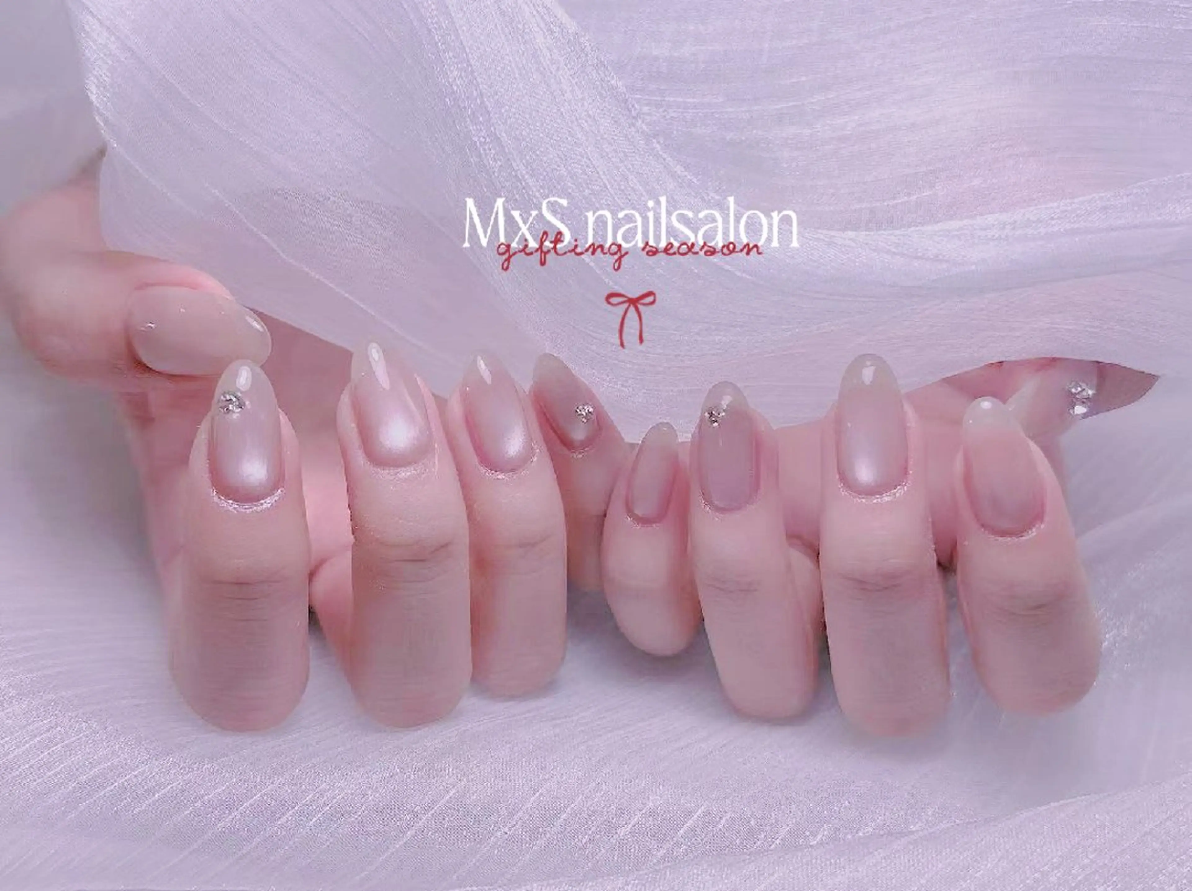 ネイル ジェルネイル 韓国ネイル マグネットネイル パラジェル ストーンネイル ハンドネイル MxS Nail(長さだし/フィルイン/マグネット/韓国ネイル/ワンホンネイル/ワンカラー)所属・MxS リィリィのネイルデザイン