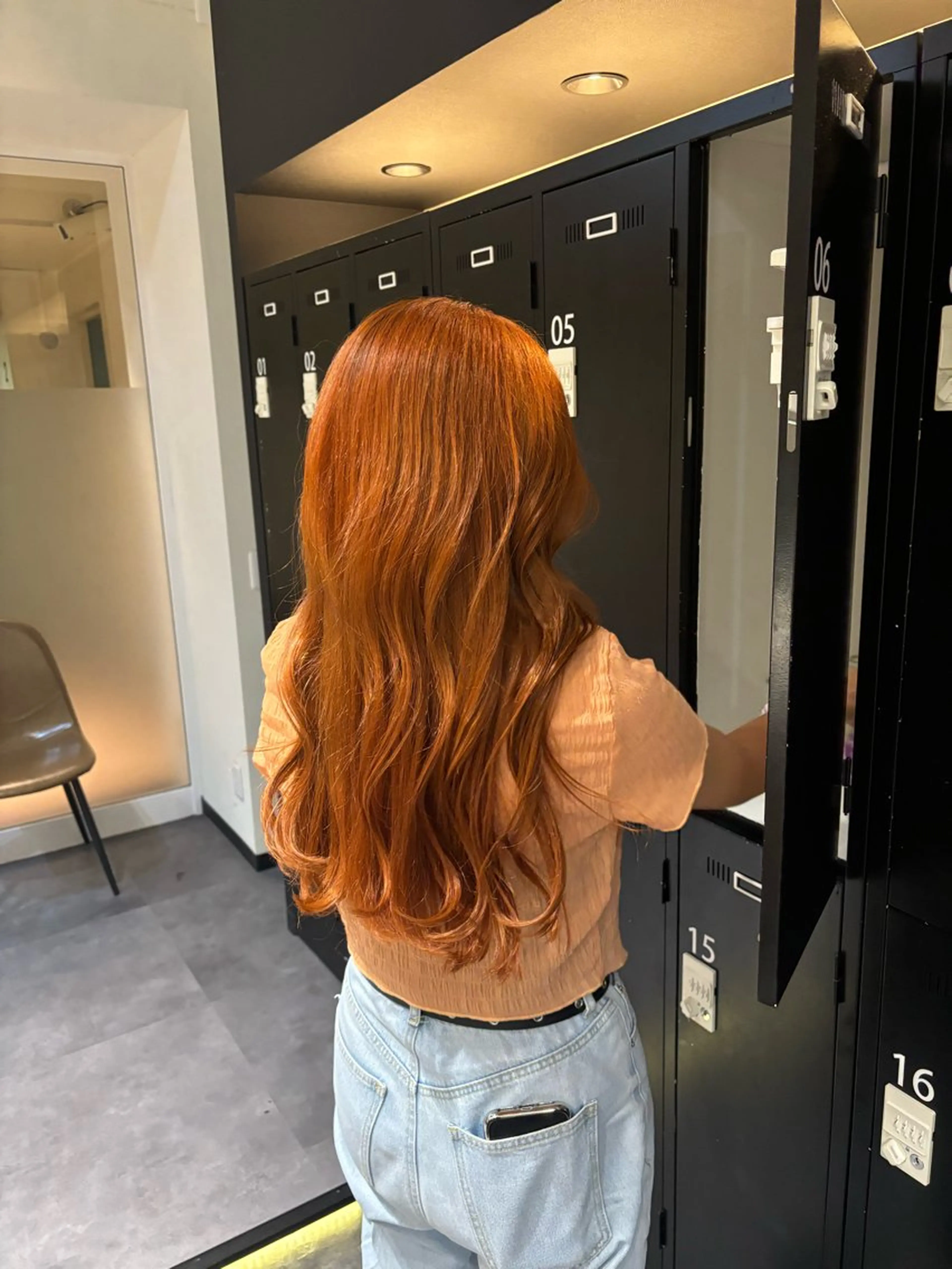 ロング カラー ダブルカラー オレンジ ハイトーン sala 透明感🎀💭のヘアスタイル